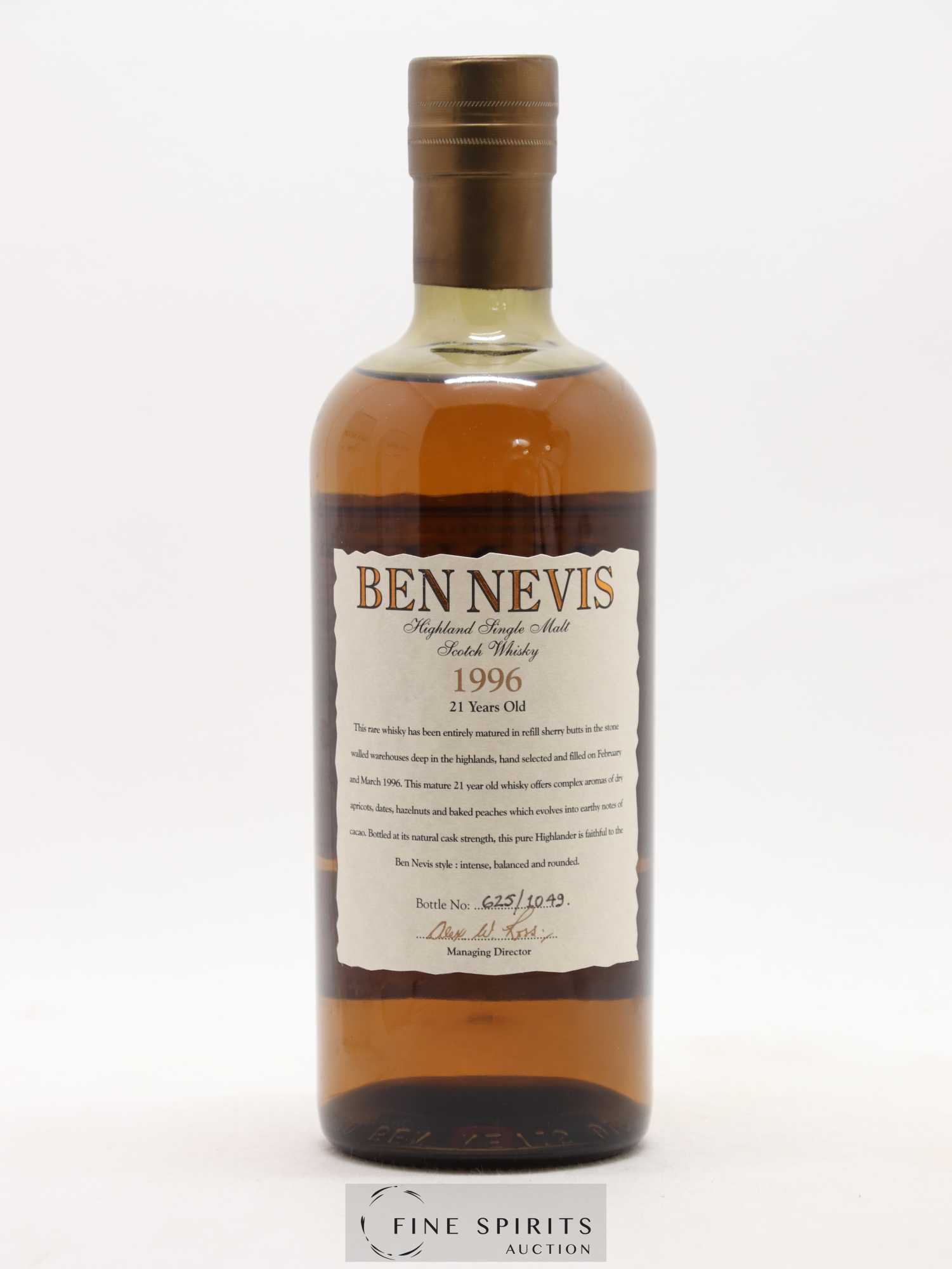 Ben Nevis 21 years 1996 Of. Sherry Butts - One of 1049 - bottled 2018 LMDW - Lot de 1 bouteille - 2