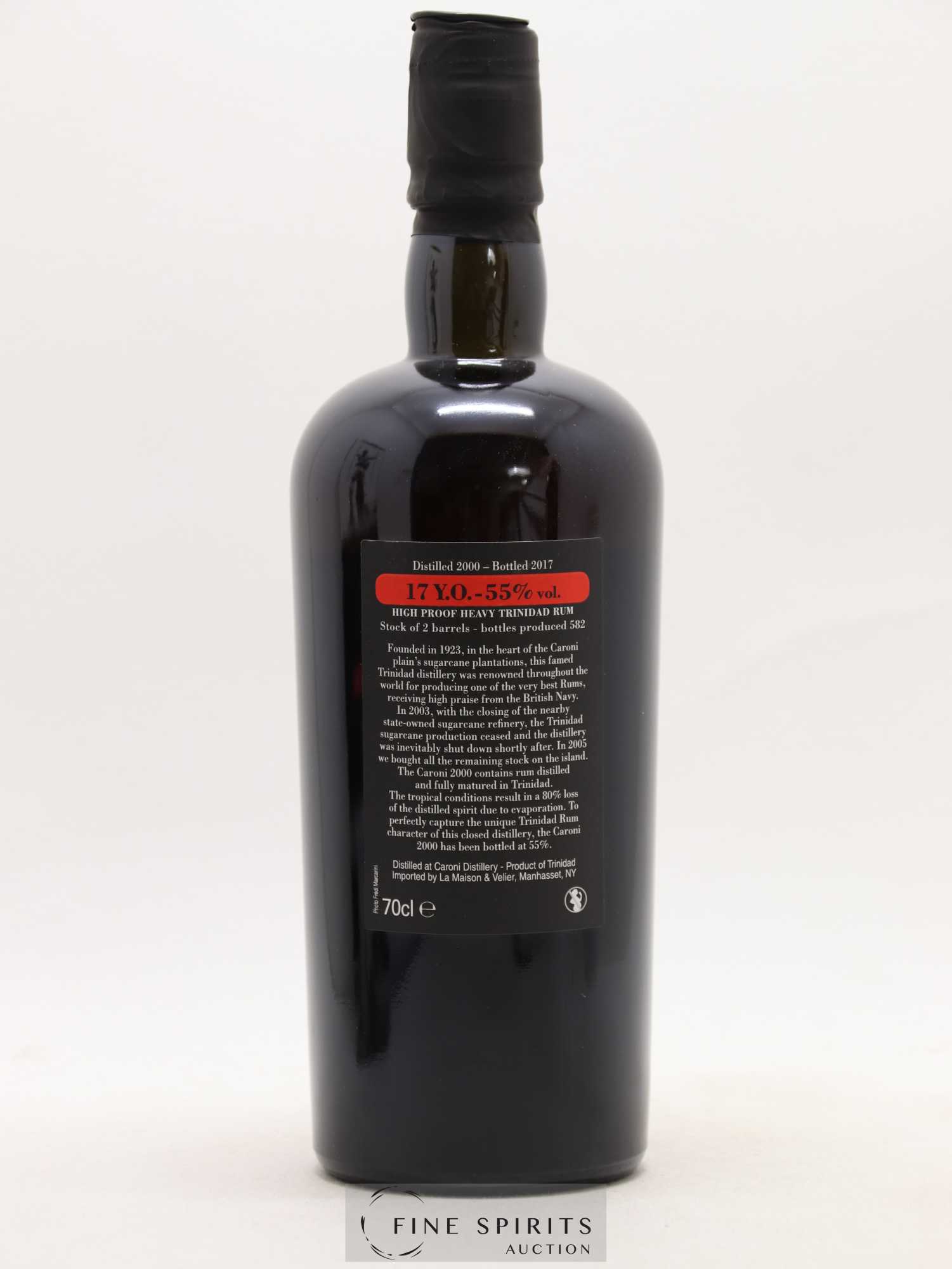 Caroni 17 years 2000 Velier 110 Proof One of 2700 - bottled 2017 - Lot de 1 bouteille - 2