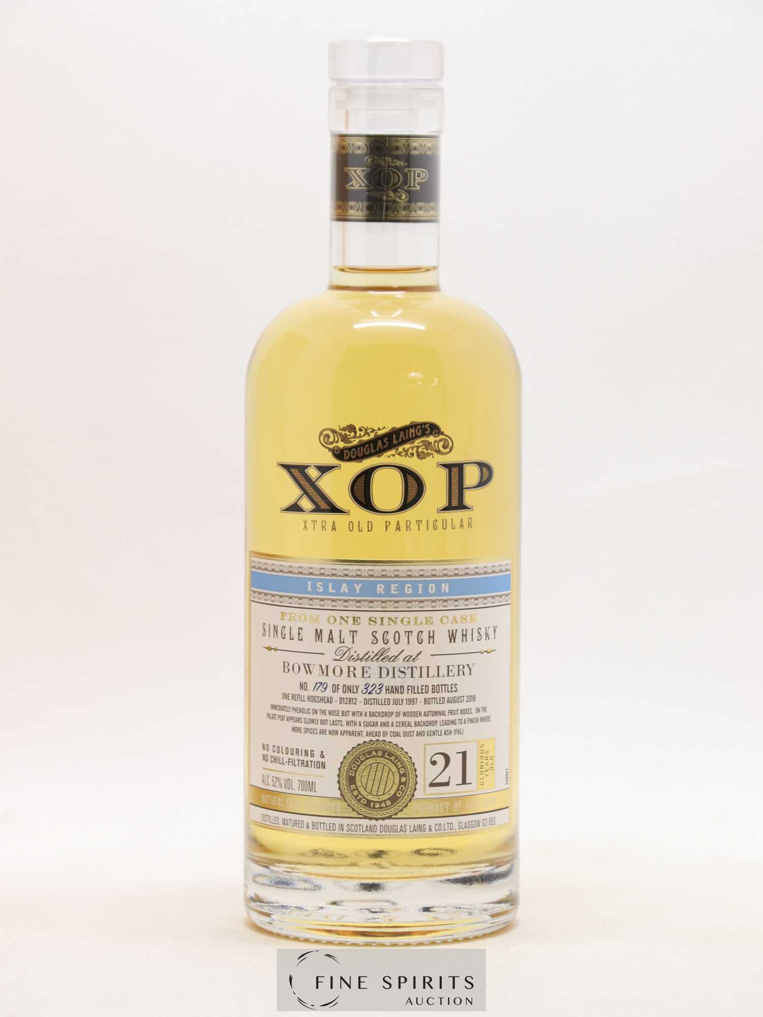Bowmore 21 years 1997 Douglas Laing Xtra Old Particular Hogshead n°D12812 - One of 323 - bottled 2018 - Lot de 1 bouteille - 1