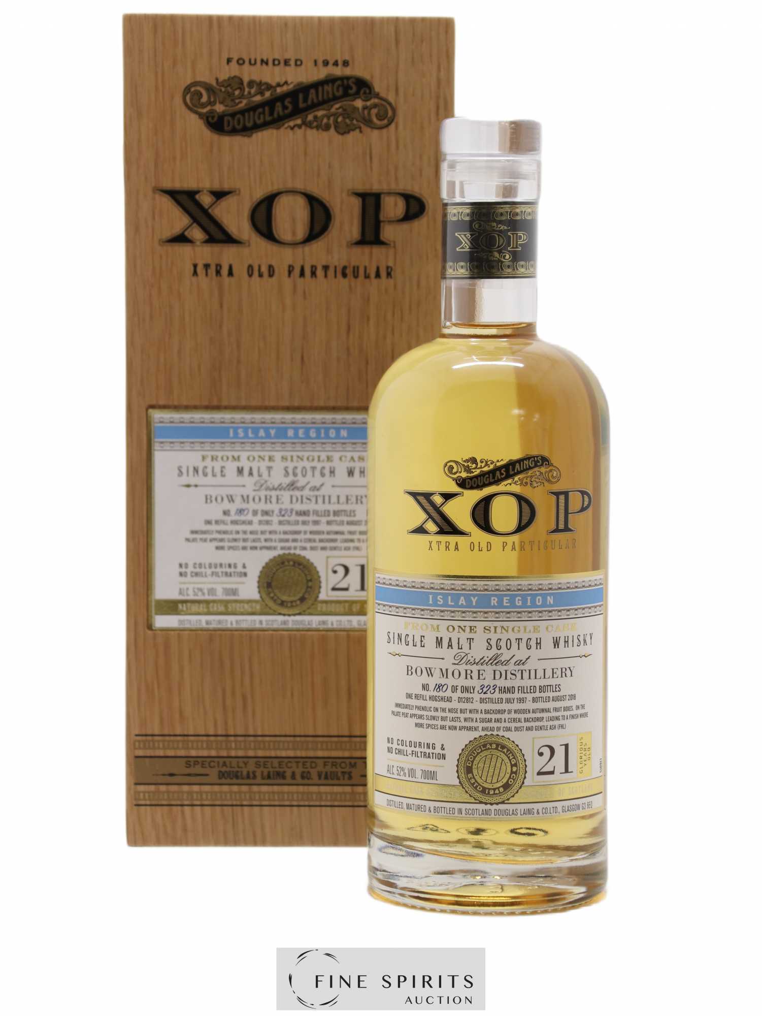 Bowmore 21 years 1997 Douglas Laing Xtra Old Particular Hogshead n°D12812 - One of 323 - bottled 2018 - Lot de 1 bouteille - 0