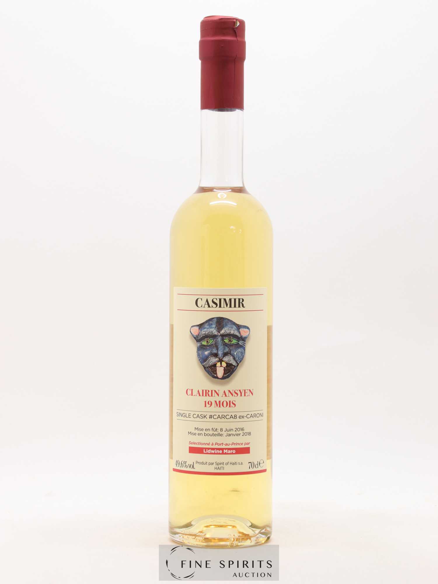 Casimir 2016 Velier 19 mois Cask n°CARCA8 ex-Caroni - bottled 2018 - Lot de 1 bouteille - 1