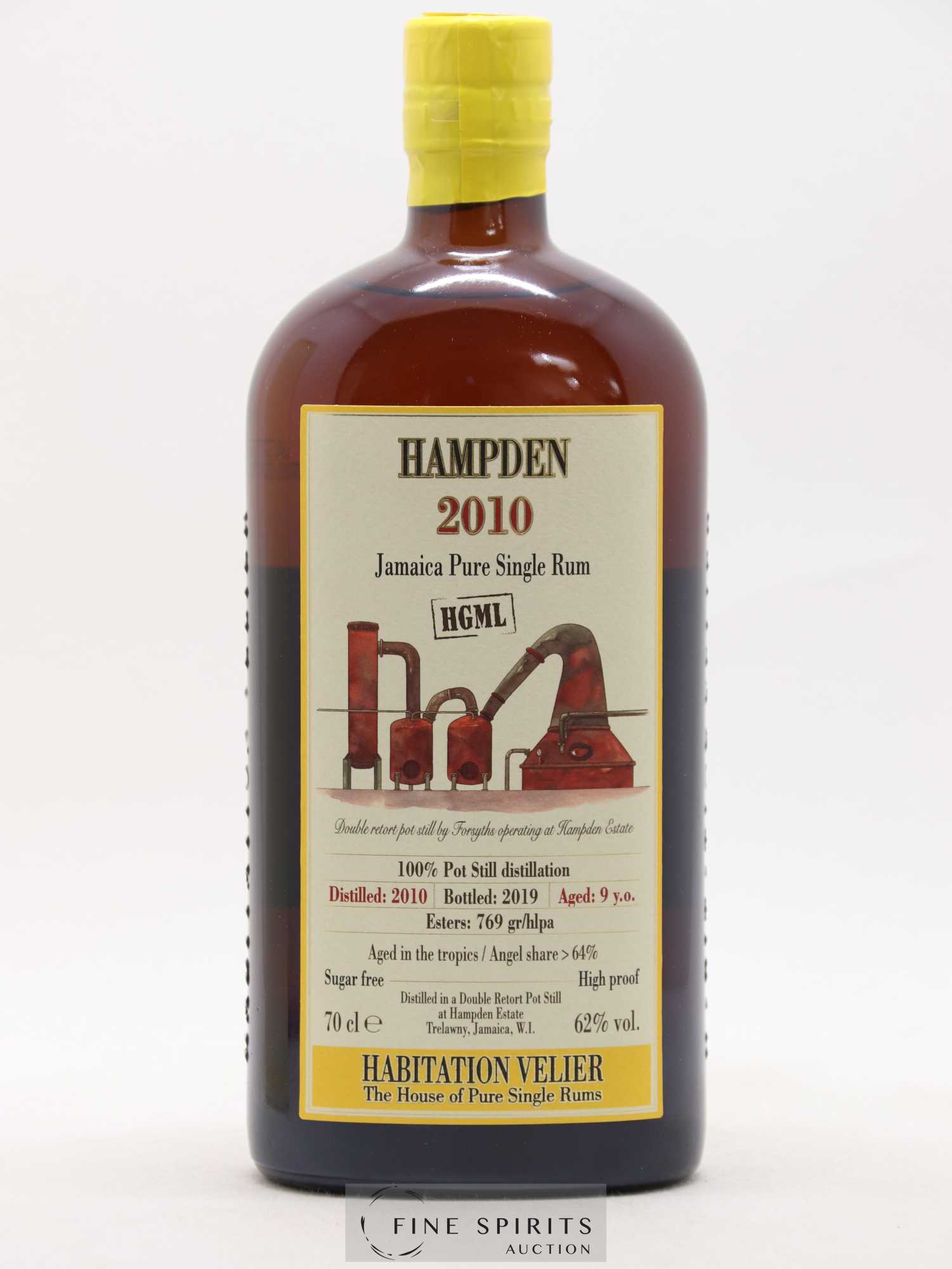 Hampden 9 years 2010 Velier HGML bottled 2019 Habitation Velier - Lot de 1 bouteille - 1