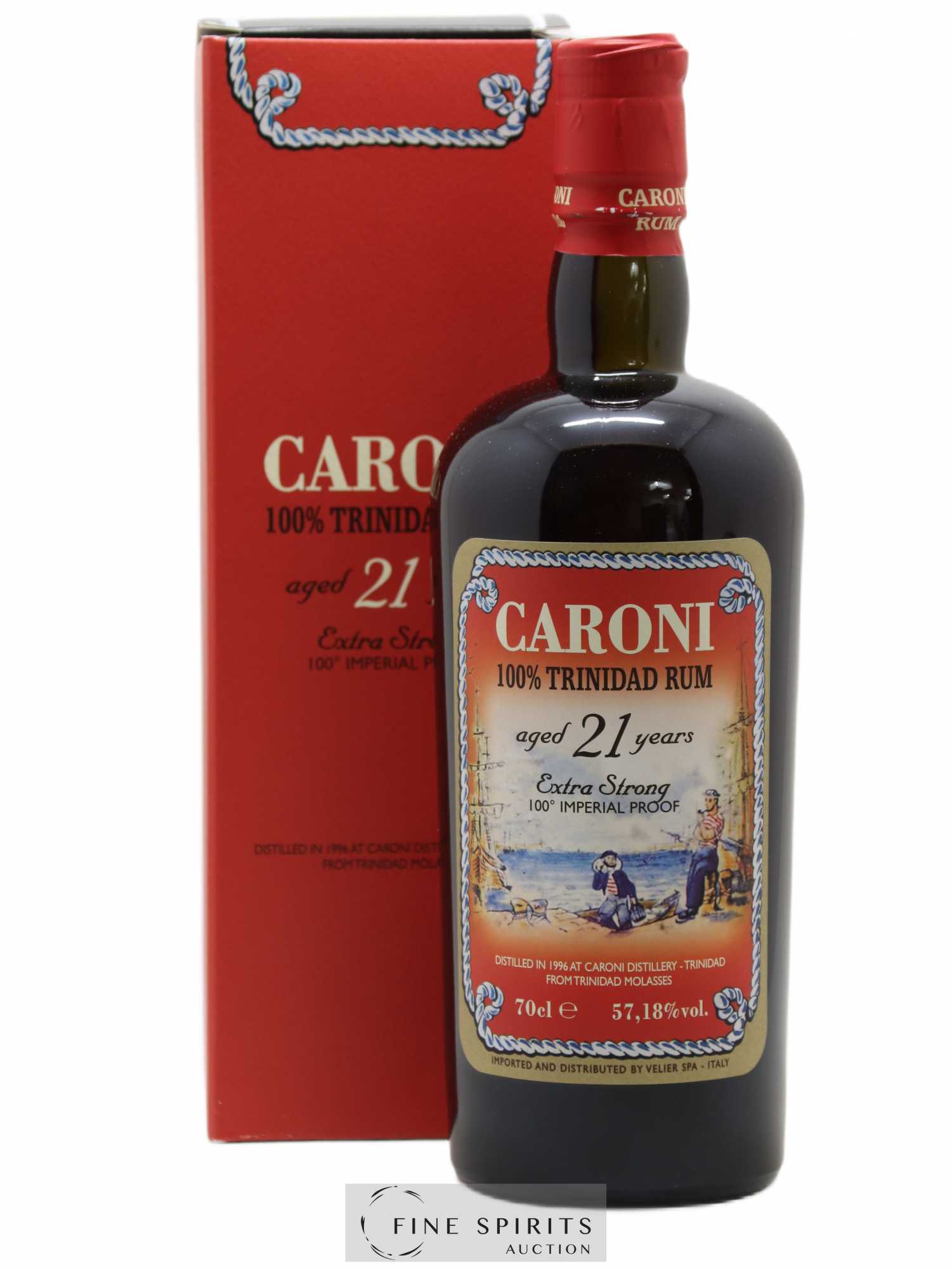 Caroni 21 years 1996 Of. 100° Imperial Proof bottled 2017 Velier Extra Strong - Lot de 1 bouteille - 0