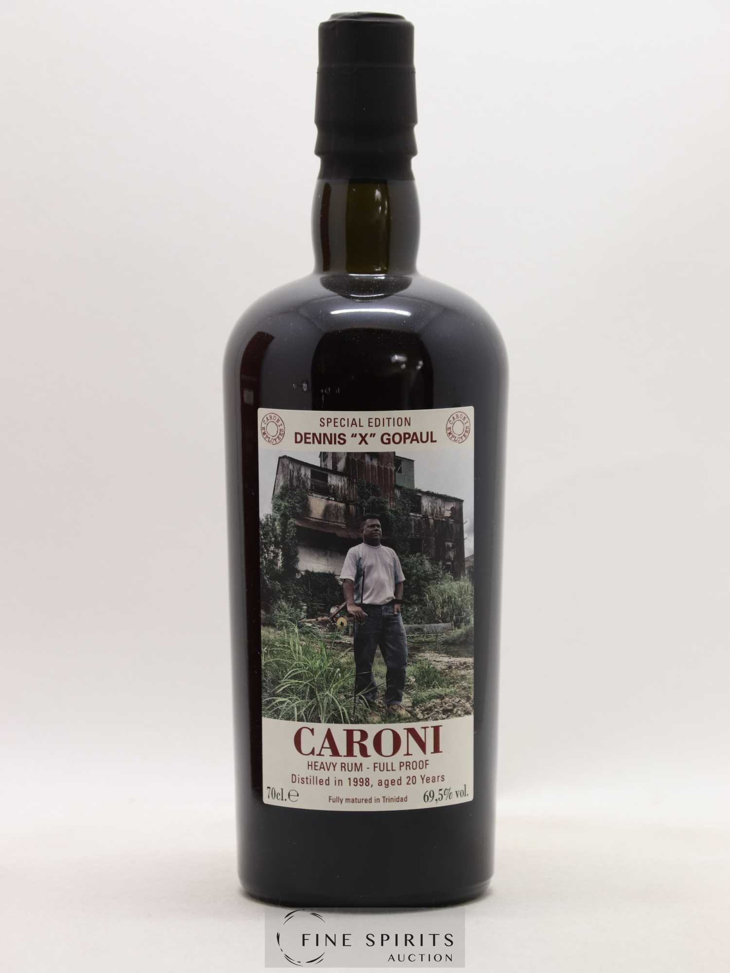 Caroni 20 years 1998 Velier Special Edition Dennis X Gopaul One of 1151 - bottled 2018 Employee Serie - Lot de 1 bouteille - 1