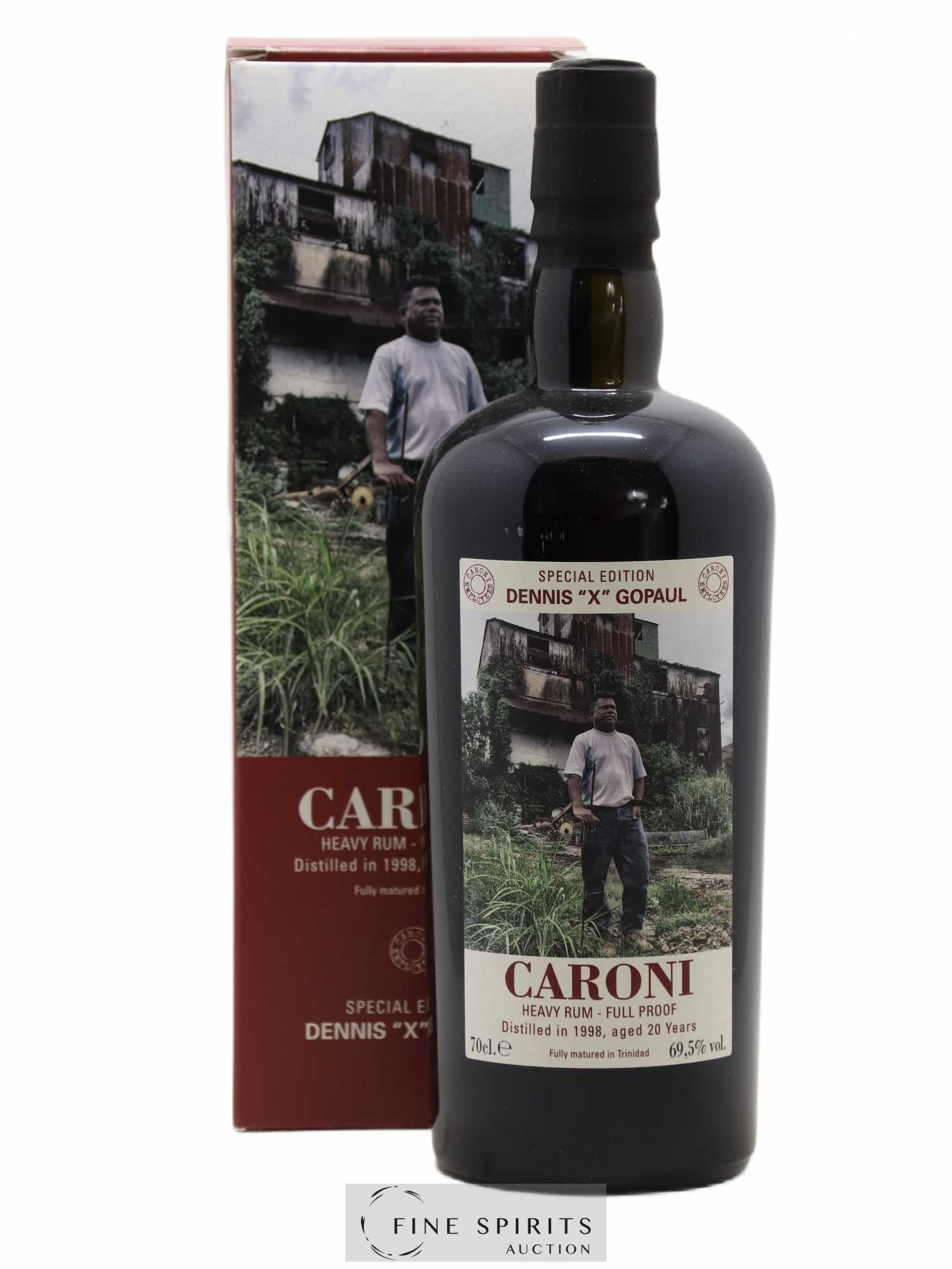 Caroni 20 years 1998 Velier Special Edition Dennis X Gopaul One of 1151 - bottled 2018 Employee Serie - Lot de 1 bouteille - 0