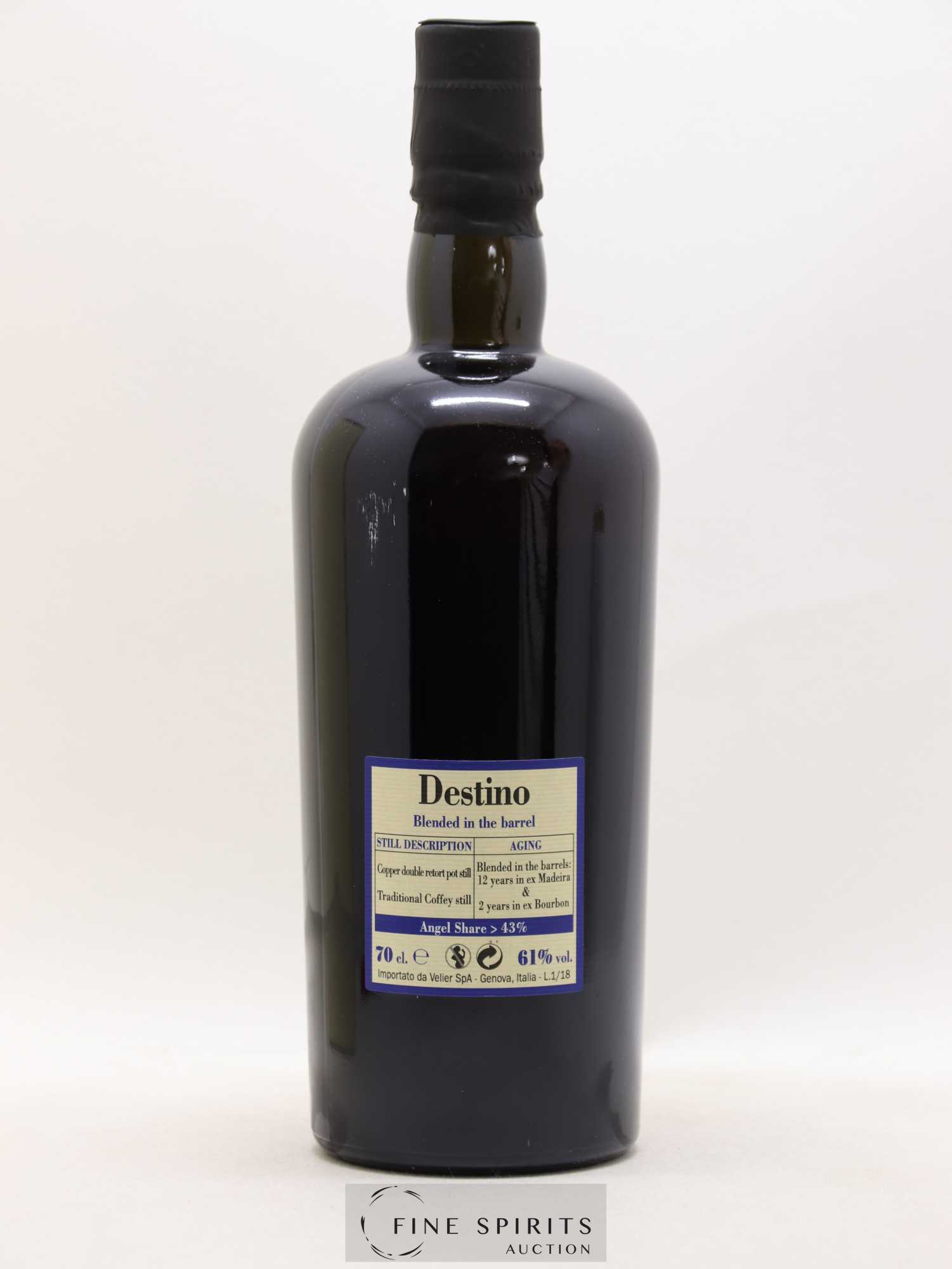 Foursquare 14 years 2003 Velier Destino Double Maturation - One of 2610 - bottled 2017 - Lot de 1 bouteille - 2