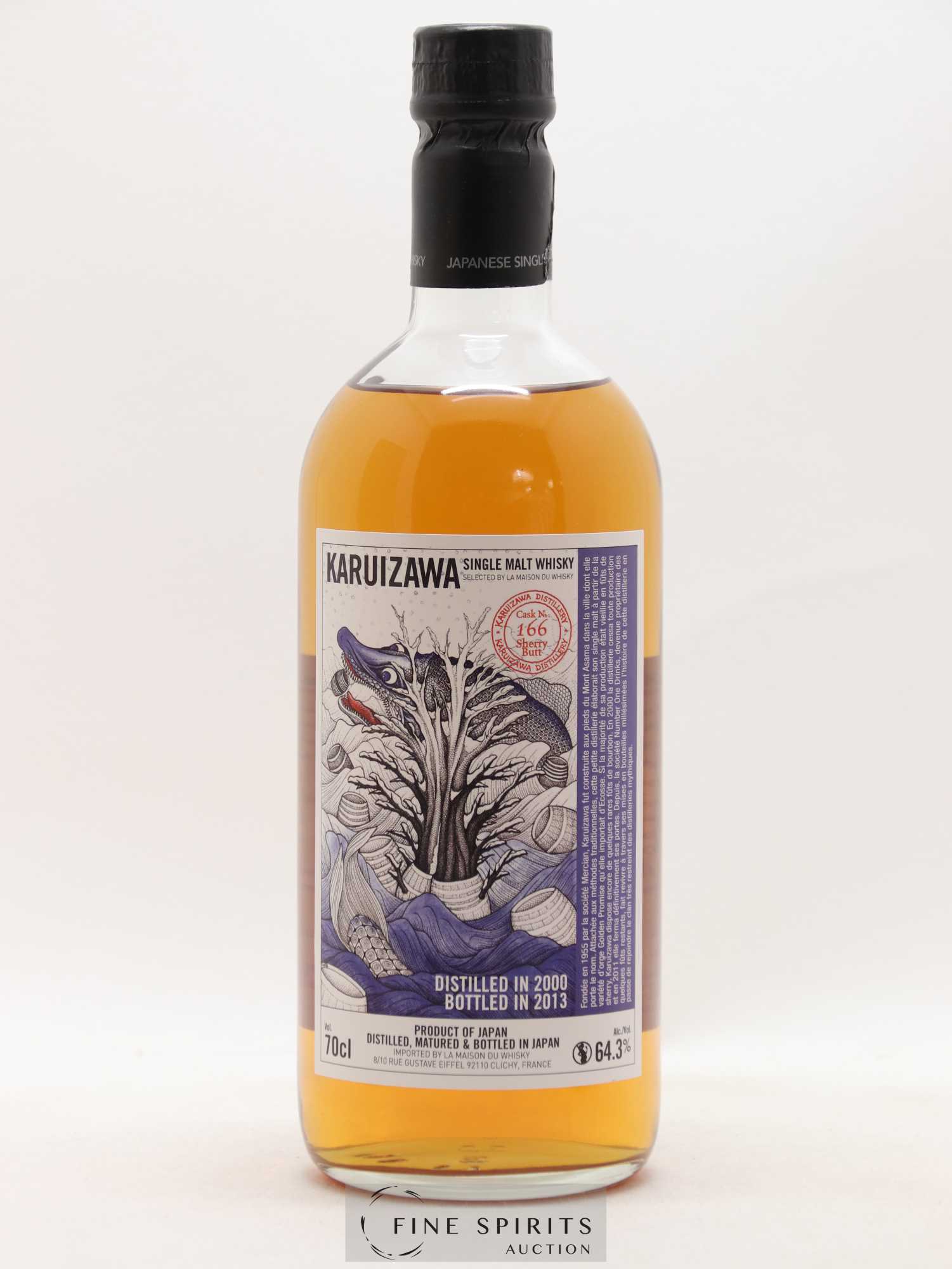 Karuizawa 2000 Of. Sherry Butt - Cask n°166 - bottled 2013 LMDW - Lot de 1 bouteille - 1