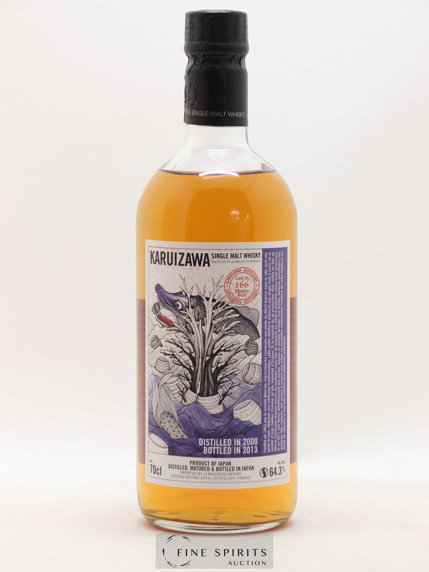 Karuizawa 2000 Of. Sherry Butt - Cask n°166 - bottled 2013 LMDW - Lot de 1 bouteille - 1