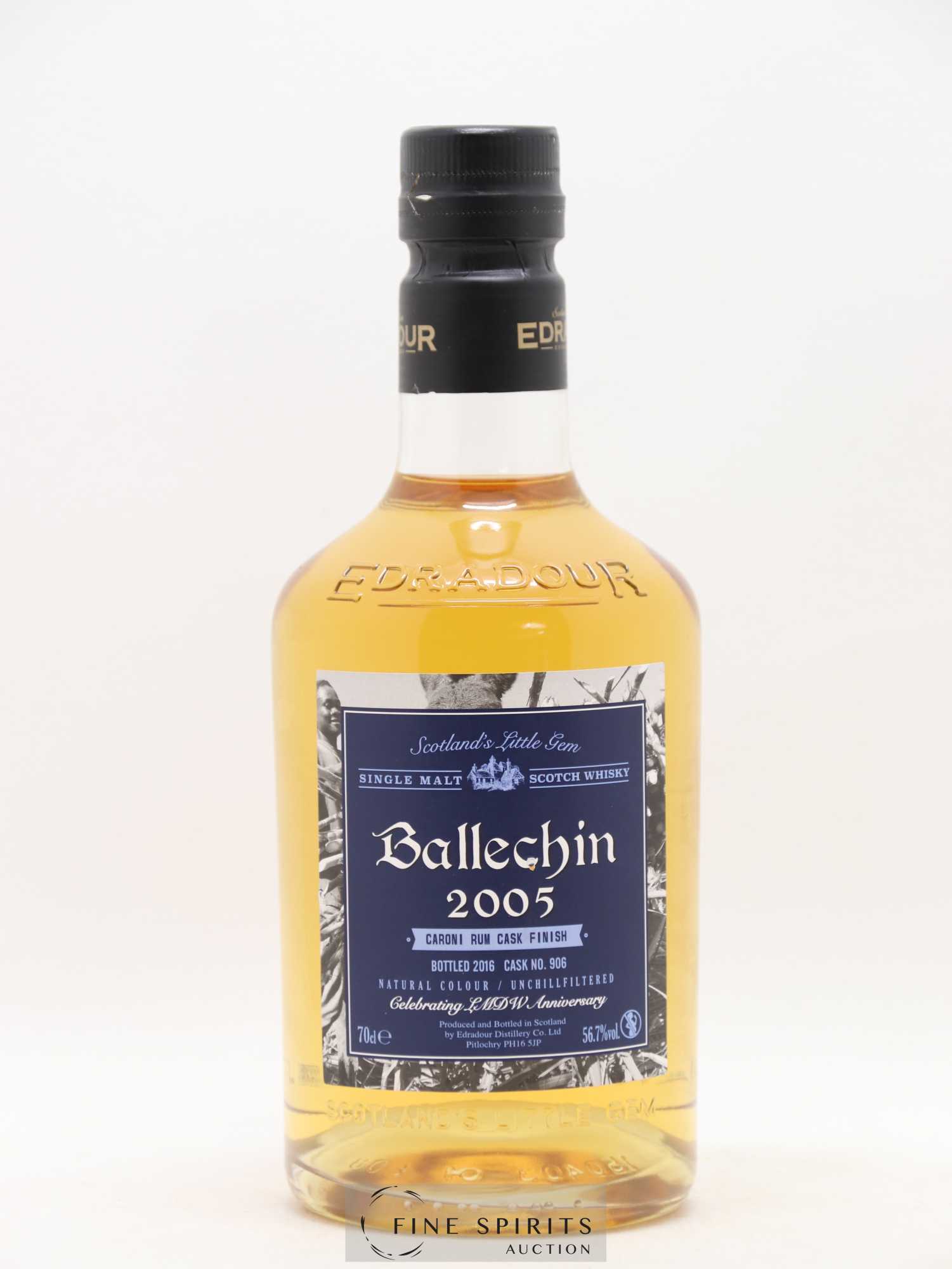 Ballechin 2005 Of. Caroni Rum Cask n°906 - bottled 2016 LMDW Anniversary - Lot de 1 bouteille - 1