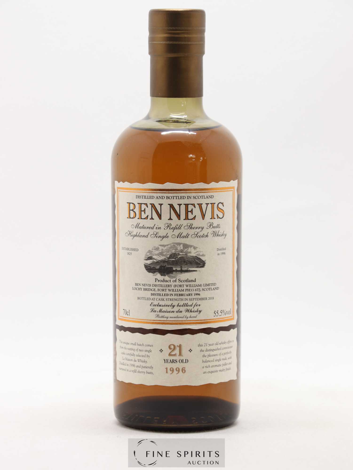Ben Nevis 21 years 1996 Of. Sherry Butts - One of 1049 - bottled 2018 LMDW - Lot de 1 bouteille - 1