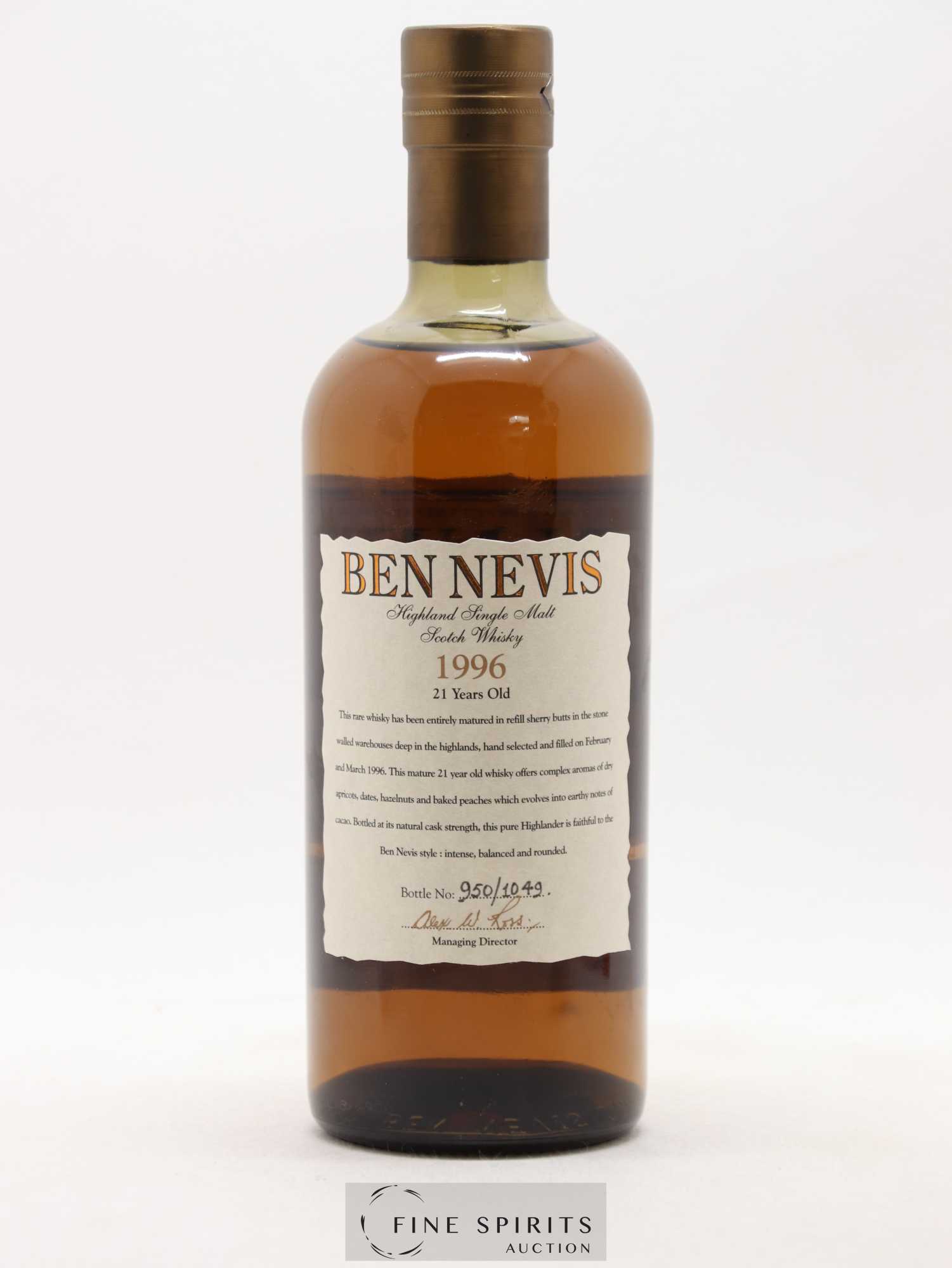Ben Nevis 21 years 1996 Of. Sherry Butts - One of 1049 - bottled 2018 LMDW - Lot de 1 bouteille - 2