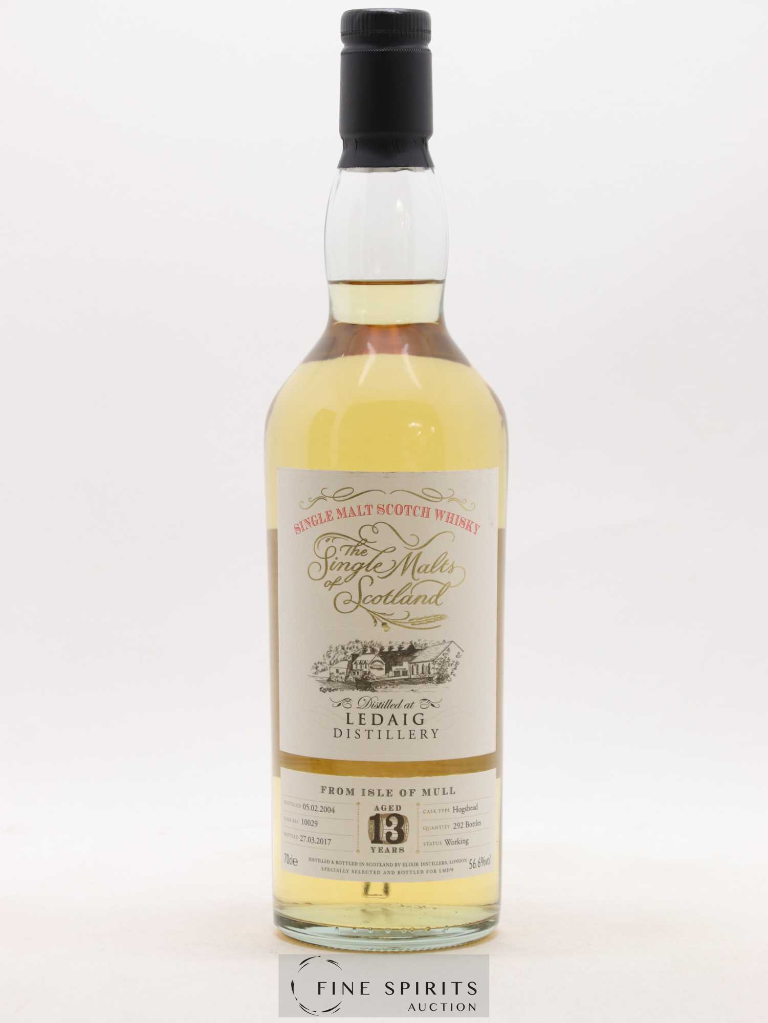 Ledaig 13 years 2004 Elixir Distillers Hogshead Cask n°10029 - One of 292 - bottled 2017 LMDW The Single Malts of Scotland - Posten von 1 Flasche - 1