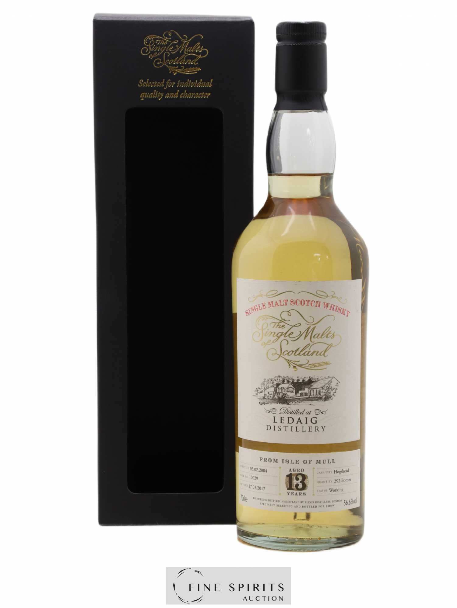 Ledaig 13 years 2004 Elixir Distillers Hogshead Cask n°10029 - One of 292 - bottled 2017 LMDW The Single Malts of Scotland - Posten von 1 Flasche - 0