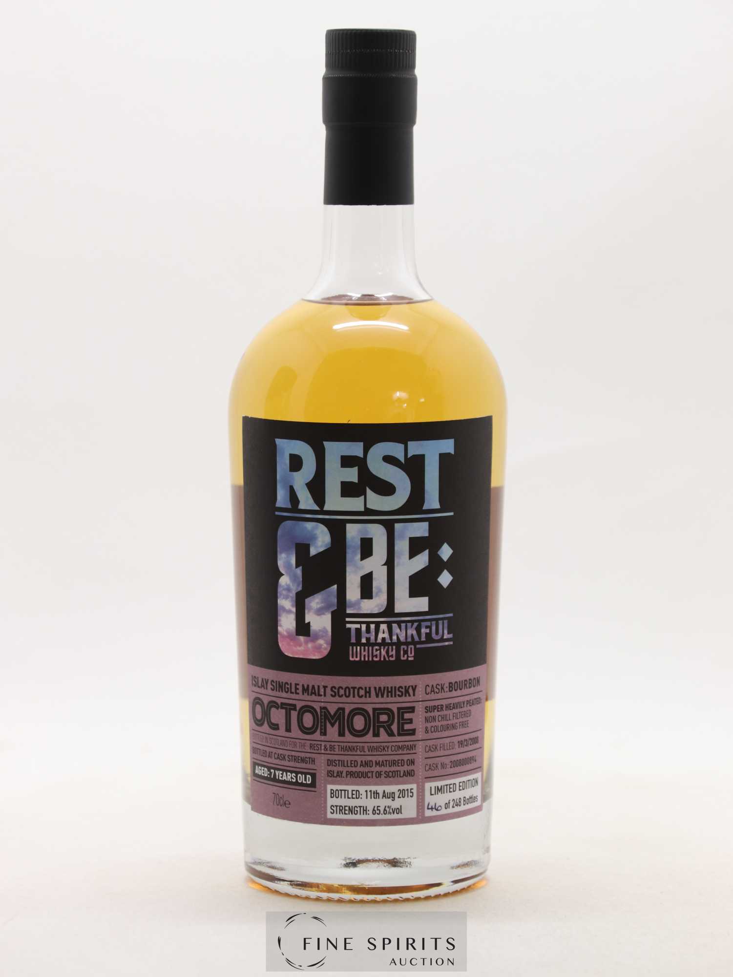 Octomore 7 years 2008 Rest & Be Thankful Bourbon Cask n°2008000894 - One of 248 - bottled 2015 Limited Edition - Lot de 1 bouteille - 1