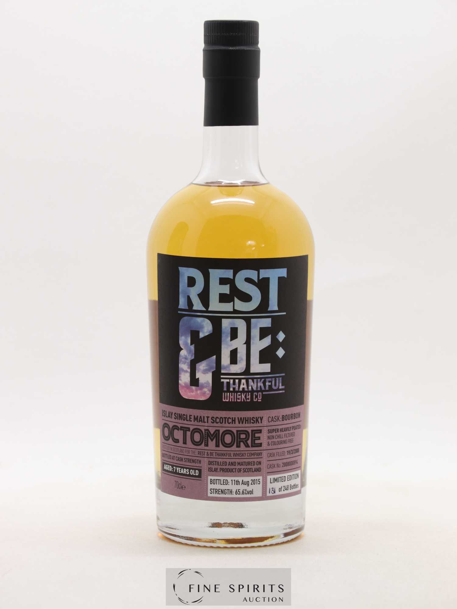 Octomore 7 years 2008 Rest & Be Thankful Bourbon Cask n°2008000894 - One of 248 - bottled 2015 Limited Edition - Lot de 1 bouteille - 1