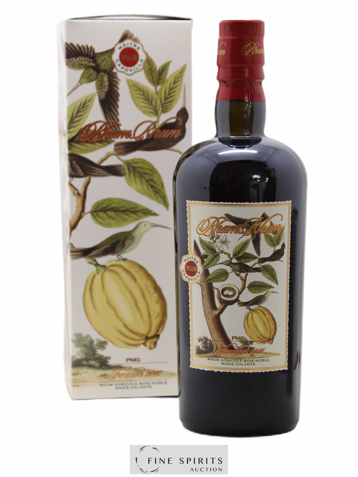 Rhum Rhum Of. PMG - Maitre Capovilla Libération 2010 Bois Noble - Posten von 1 Flasche - 0