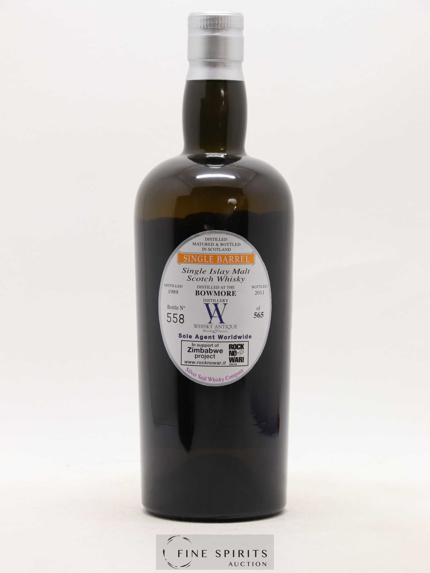 Bowmore 21 years 1989 Silver Seal Whisky Company Whisky Antique One of 565 - bottled 2011 Special Bottling - Lot of 1 bottle - 2