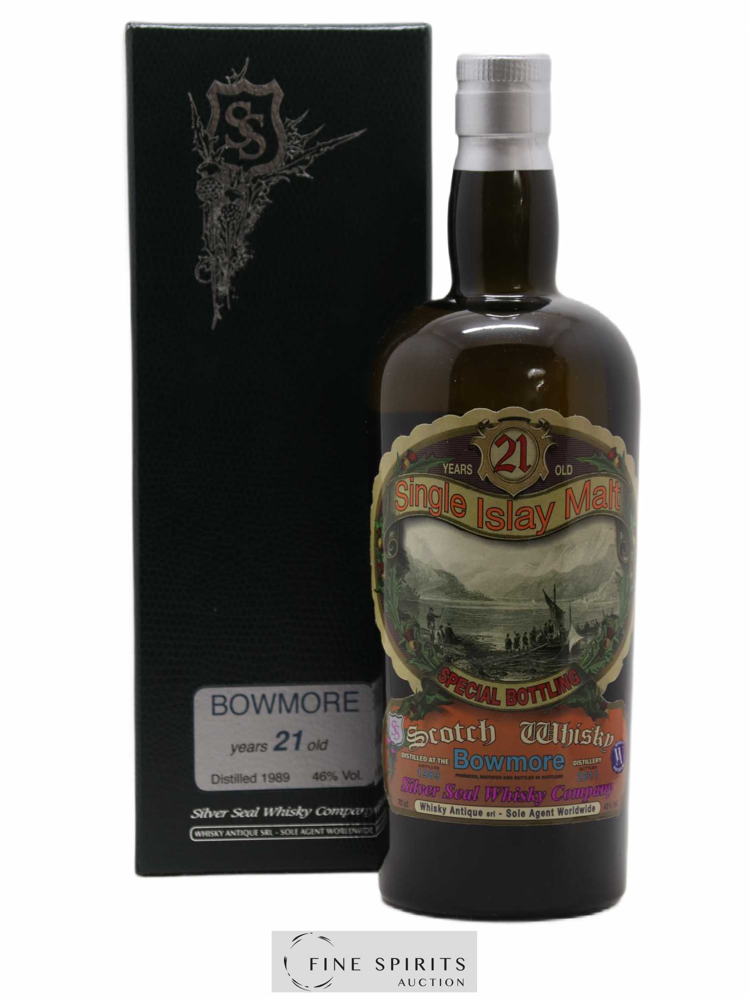 Bowmore 21 years 1989 Silver Seal Whisky Company Whisky Antique One of 565 - bottled 2011 Special Bottling - Lot of 1 bottle - 0