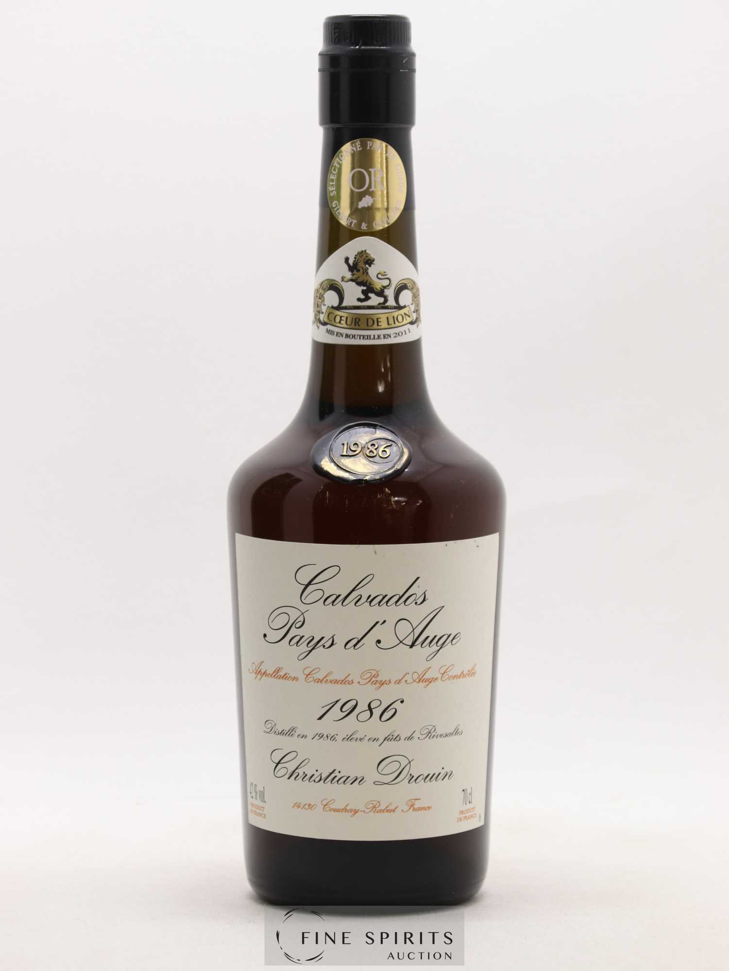 Christian Drouin 1986 Of. Coeur de Lion Elevé en fûts de Rivesaltes - Lot de 1 bouteille - 1