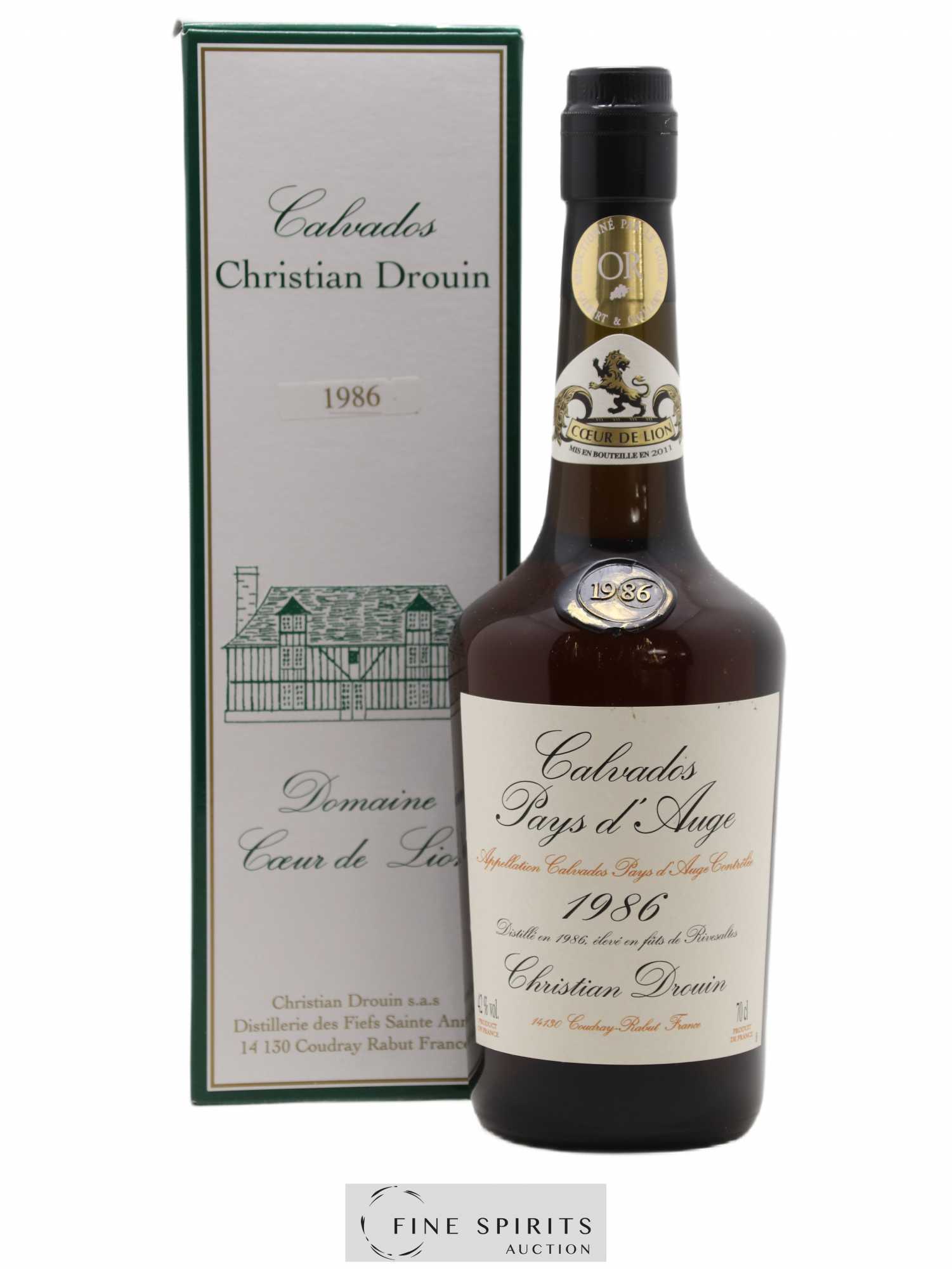 Christian Drouin 1986 Of. Coeur de Lion Elevé en fûts de Rivesaltes - Lot de 1 bouteille - 0