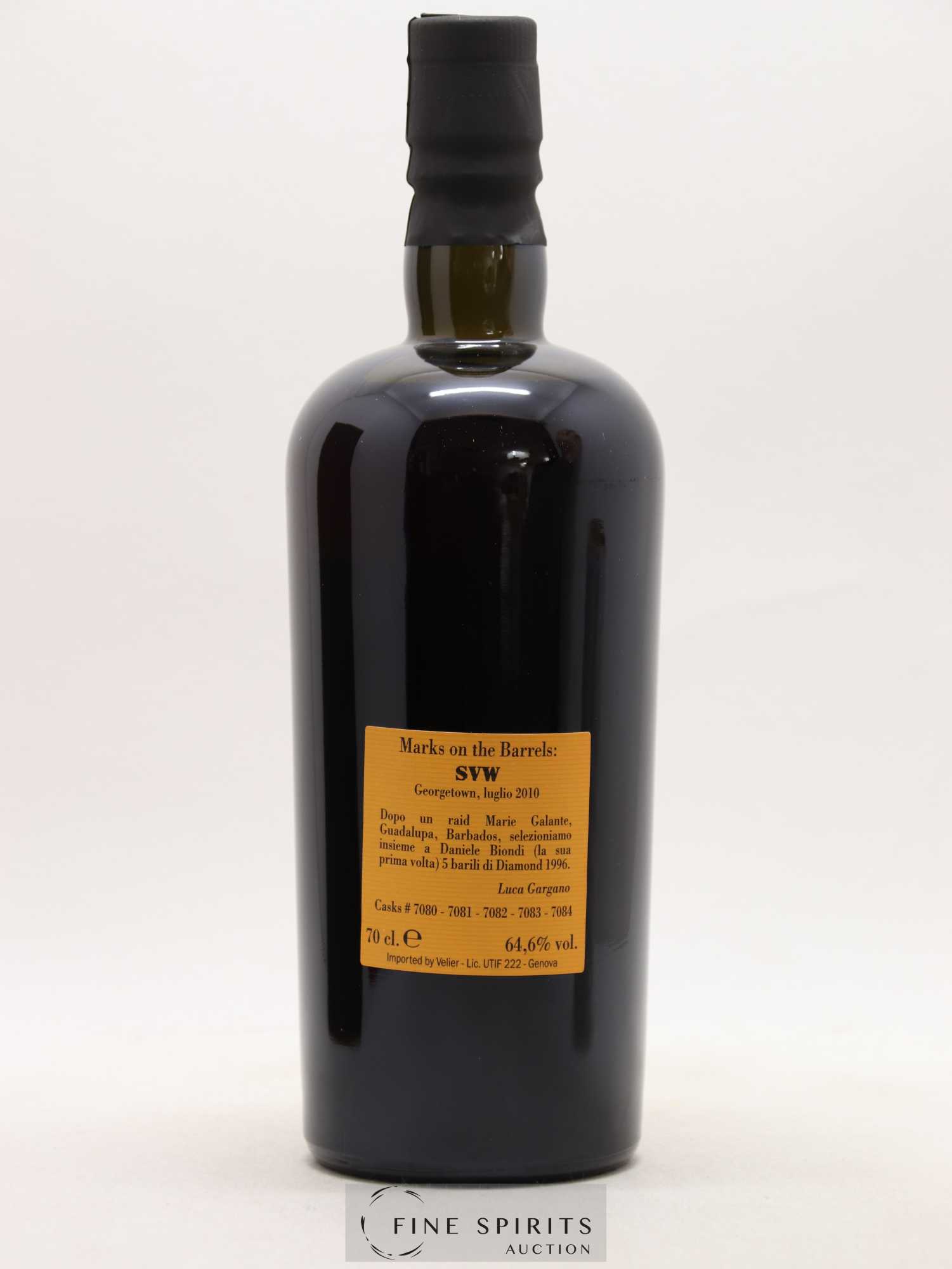 Diamond 15 years 1996 Of. Full Proof Barrels SVW - bottled in 2011 Velier - Lot de 1 bouteille - 2