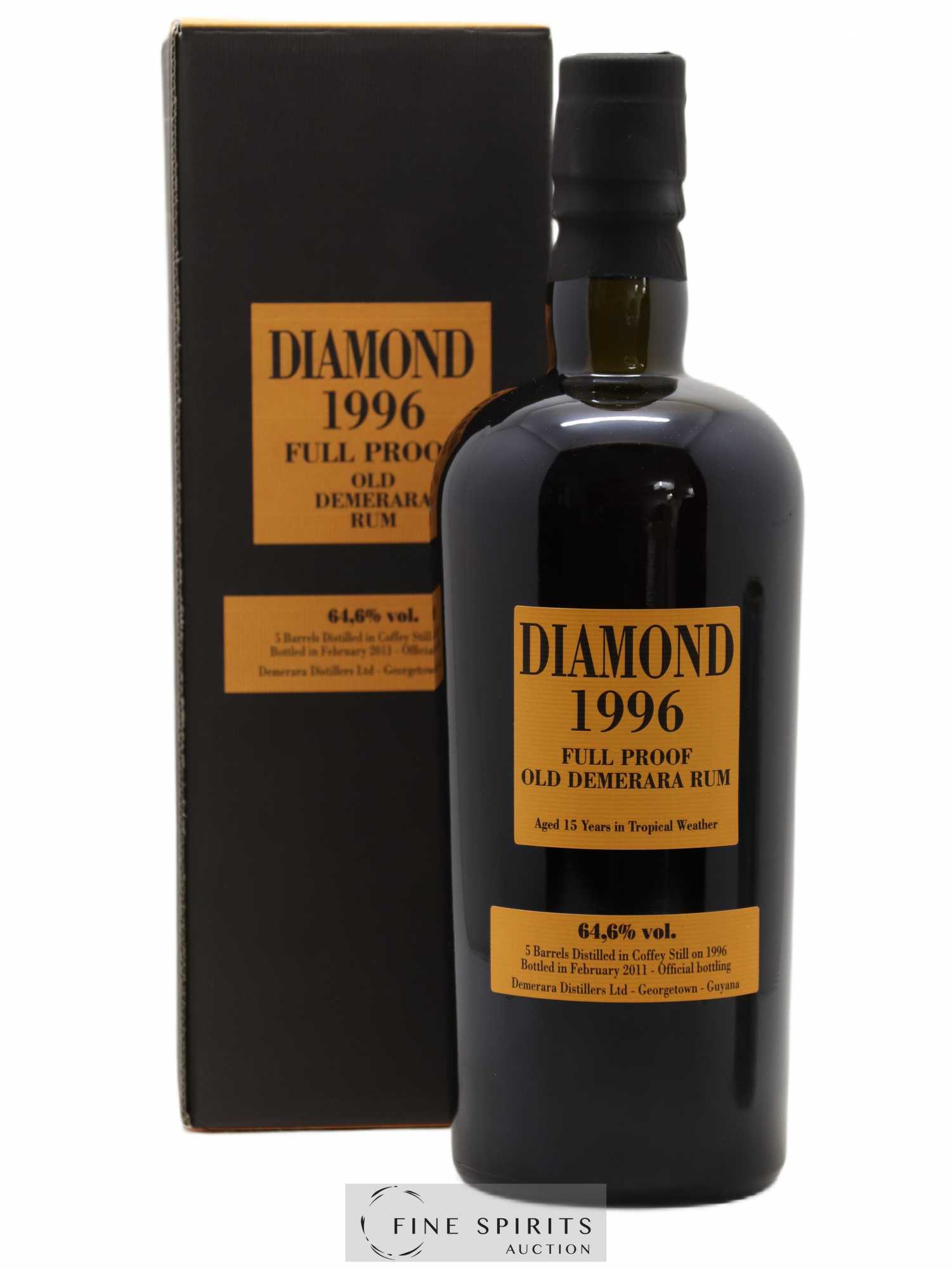 Diamond 15 years 1996 Of. Full Proof Barrels SVW - bottled in 2011 Velier - Lot de 1 bouteille - 0