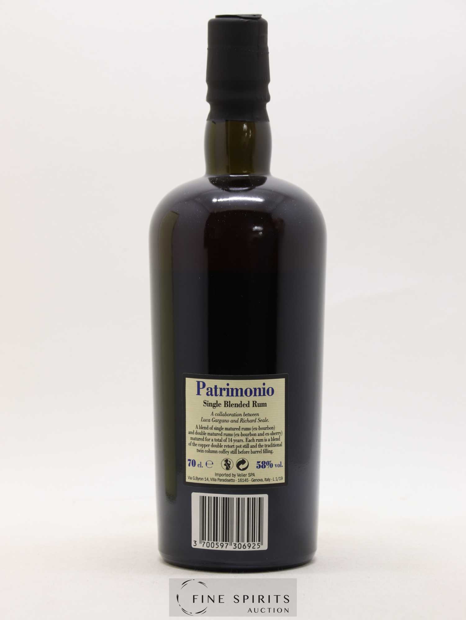 Foursquare 14 years 2004 Of. Patrimonio Double Maturation - One of 6000 - bottled 2019 Velier - Lot de 1 bouteille - 2