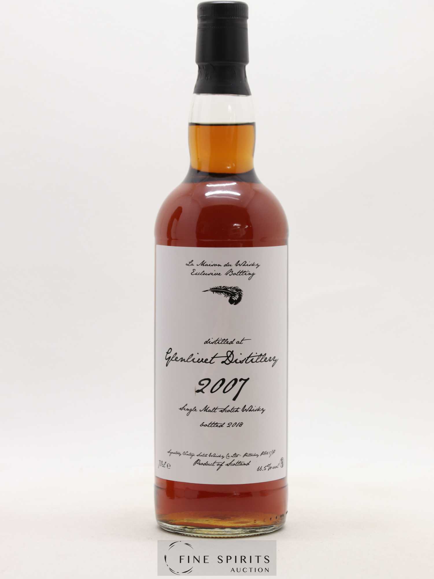 Glenlivet 2007 Signatory Vintage Cask n°900186 - One of 309 - bottled 2018 LMDW - Lot de 1 bouteille - 1