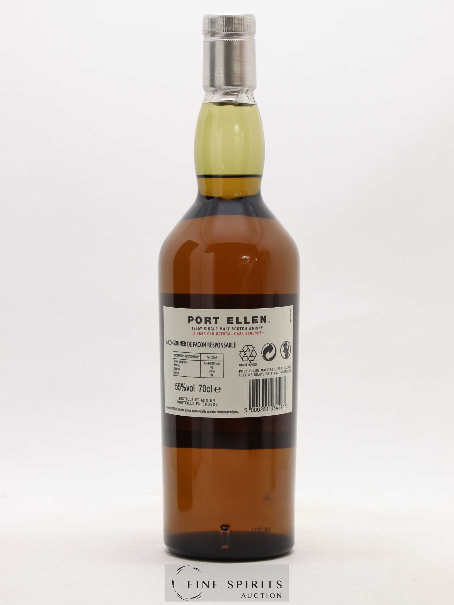 Port Ellen 34 years 1978 Of. 13th Release Natural Cask Strength - One of 2958 - bottled 2013 Limited Edition - Lot de 1 bouteille - 2