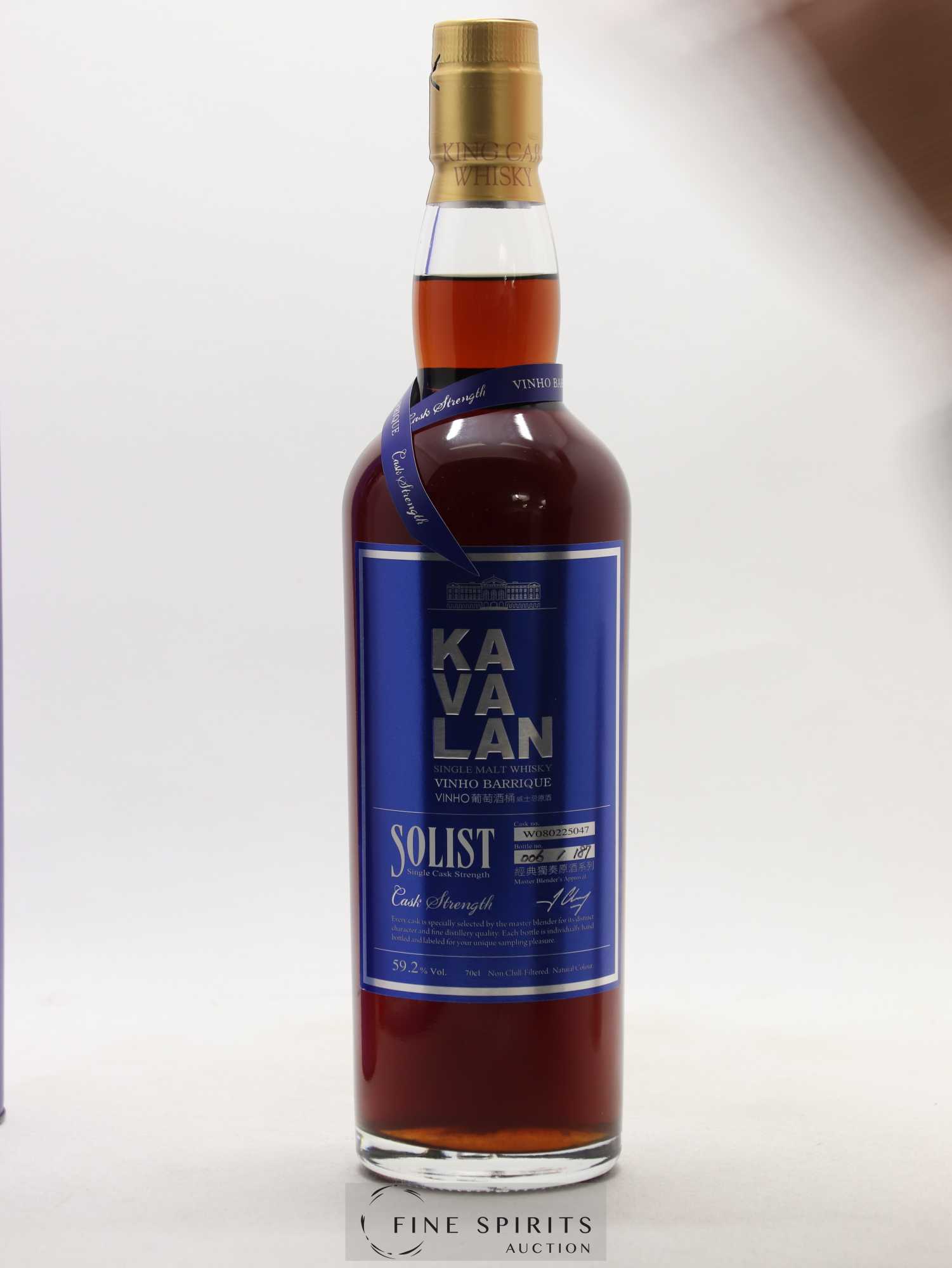 Kavalan Of. Solist Vinho Barrique n°W080225047 - One of 187 - bottled 2013 Cask Strength - Lot of 1 bottle - 1