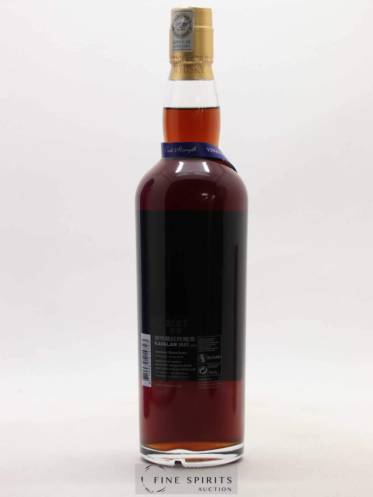 Kavalan Of. Solist Vinho Barrique n°W080225047 - One of 187 - bottled 2013 Cask Strength - Lot of 1 bottle - 2