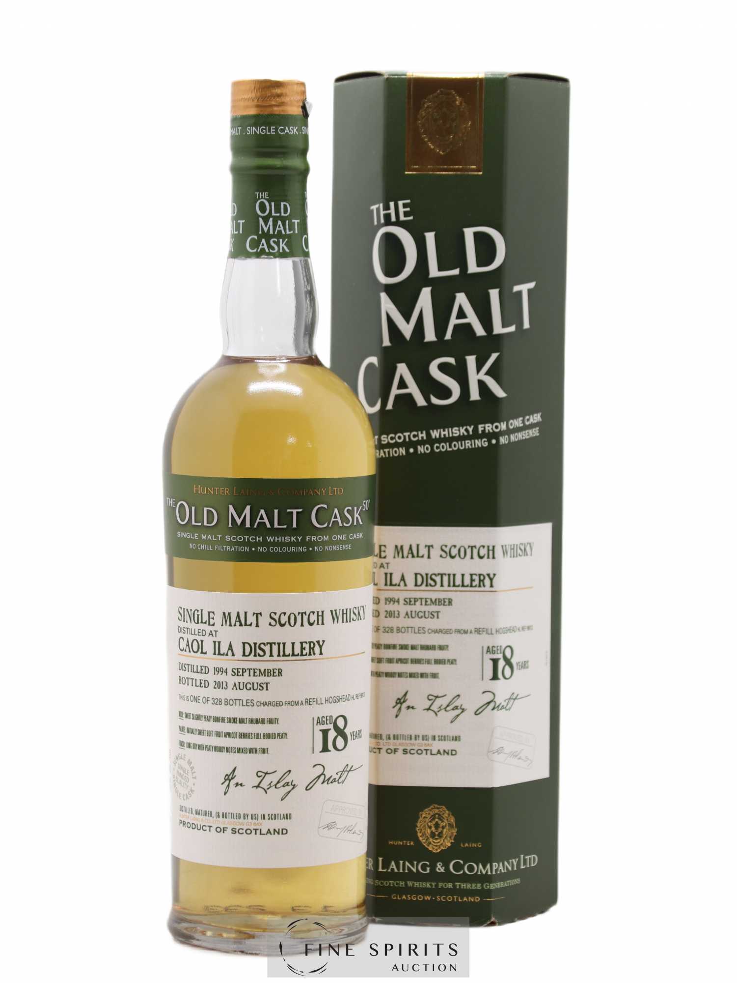 Caol Ila 18 years 1994 Hunter Laing Hogshead HL REF9913 - One of 328 - bottled 2013 Old Malt Cask - Lot de 1 bouteille - 0