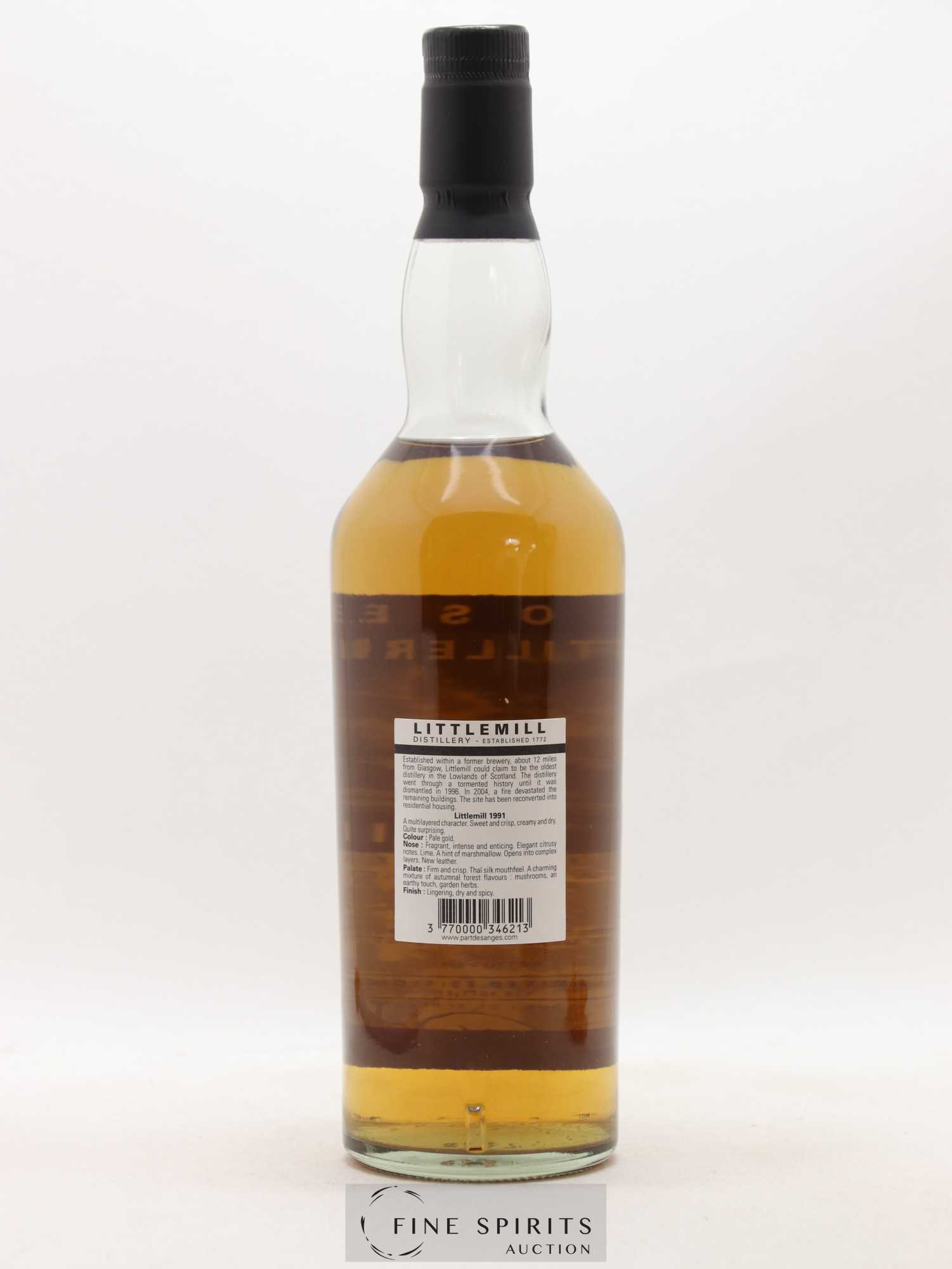 Littlemill 20 years 1991 Part des Anges Limited Edition of 138 - bottled 2011 Closed Distilleries - Lot de 1 bouteille - 1