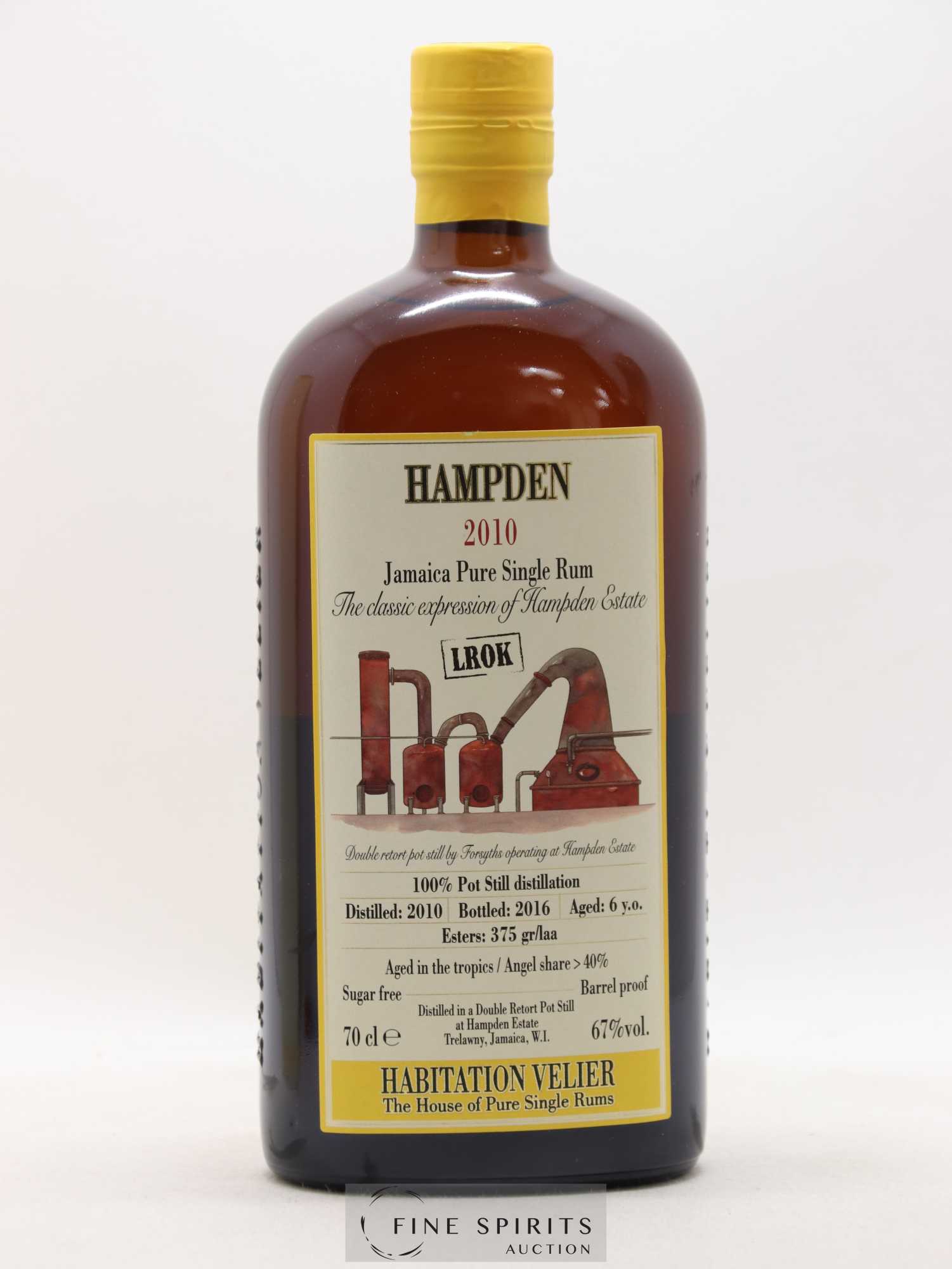 Hampden 6 years 2010 Velier LROK Pot Still Distillation - bottled 2016 Habitation Velier - Lot de 1 bouteille - 1