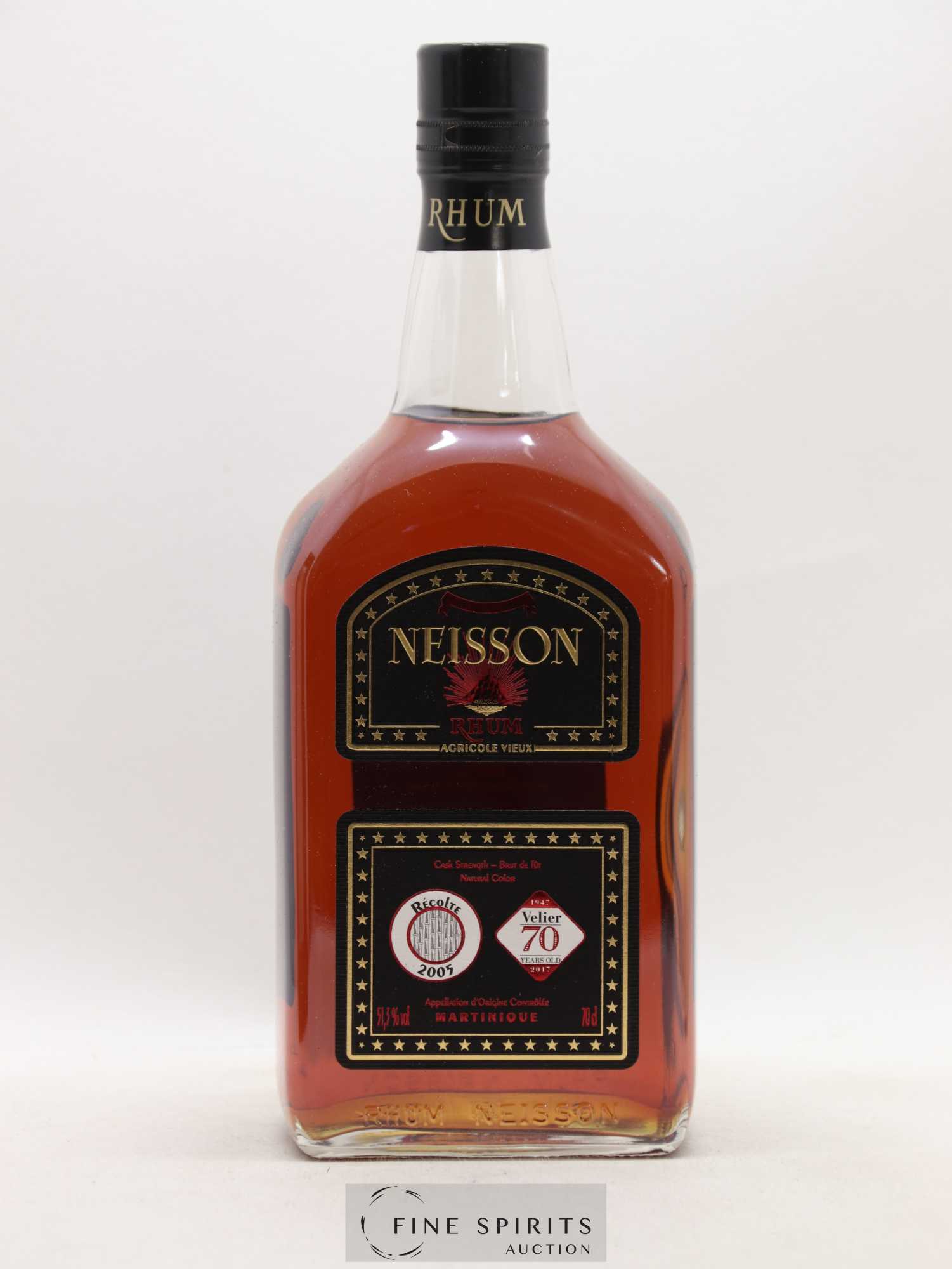 Neisson 2005 Of. Cask Strengh - bottled 2017 Velier 70 Years Old Edition Unique de 1150 bouteilles - Lot de 1 bouteille - 1