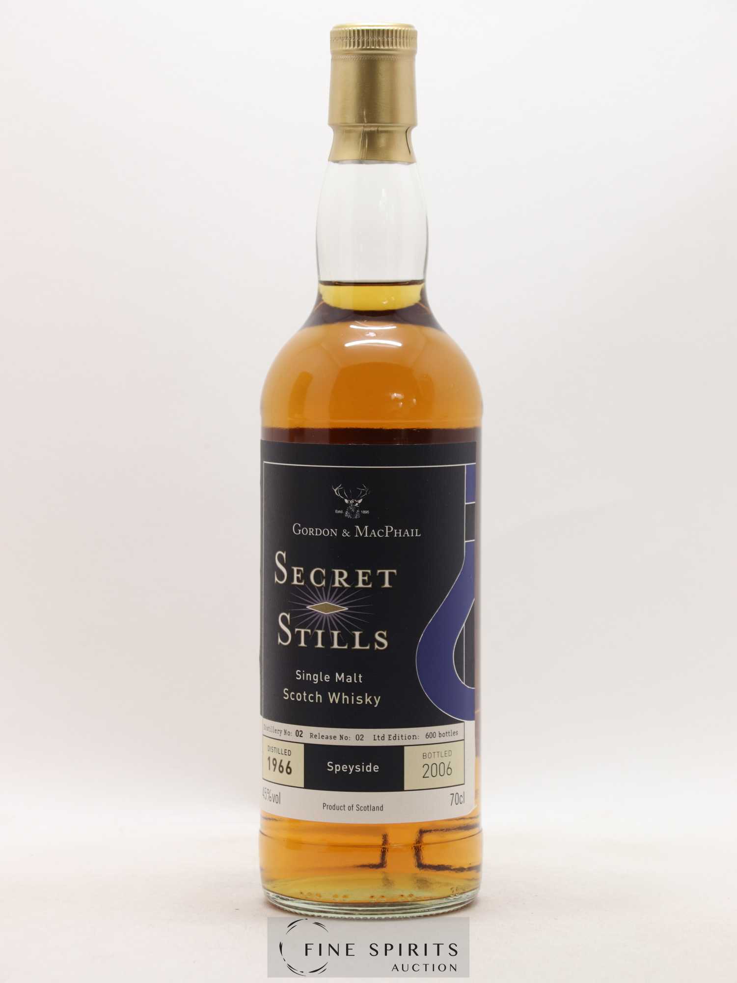 Secret Stills 1966 Gordon & MacPhail Number 2.2 bottled 2006 Limited Edition of 600 - Lot de 1 bouteille - 1
