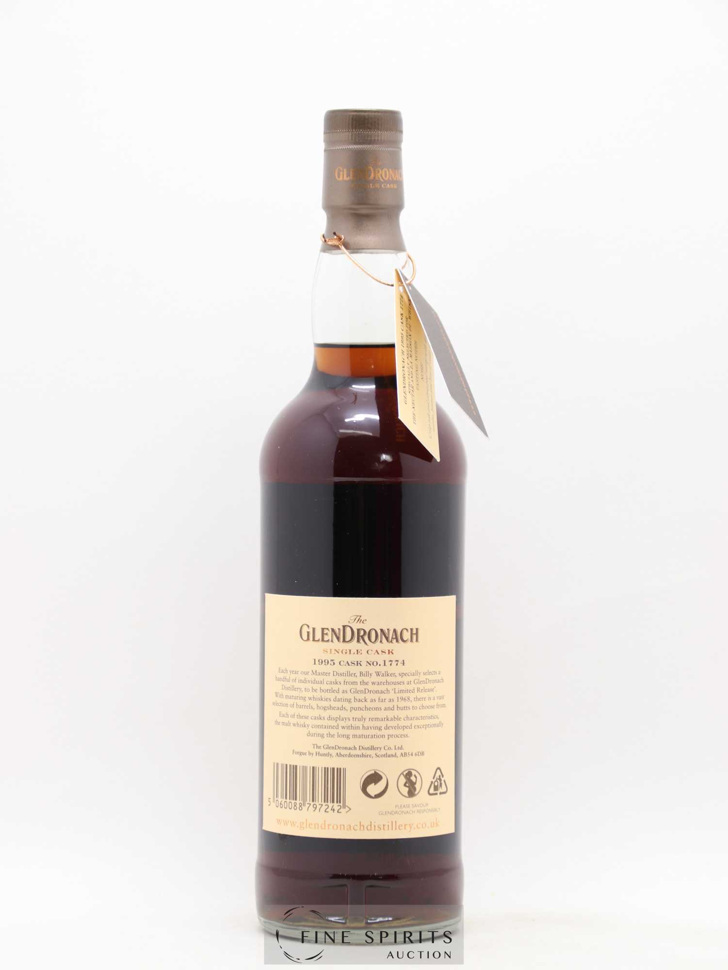 The Glendronach 18 years 1995 Of. Oloroso Sherry Puncheon n°1774 - One of 643 - bottled 2013 The Nectar & LMDW - Lot de 1 bouteille - 2