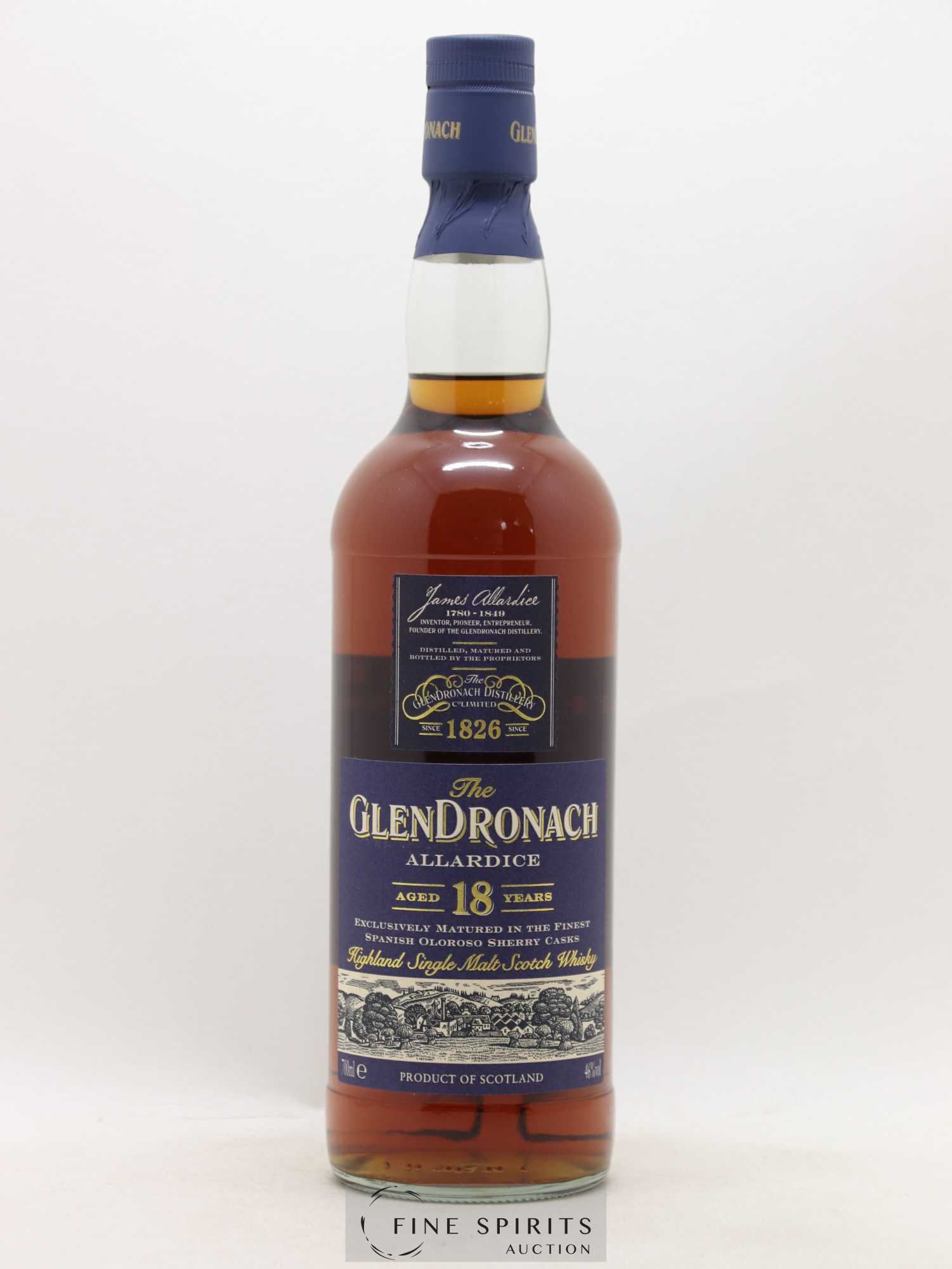 Glendronach 18 years Of. Allardice Lot 1 - One of 6600 - bottled 2009 - Lot de 1 bouteille - 1