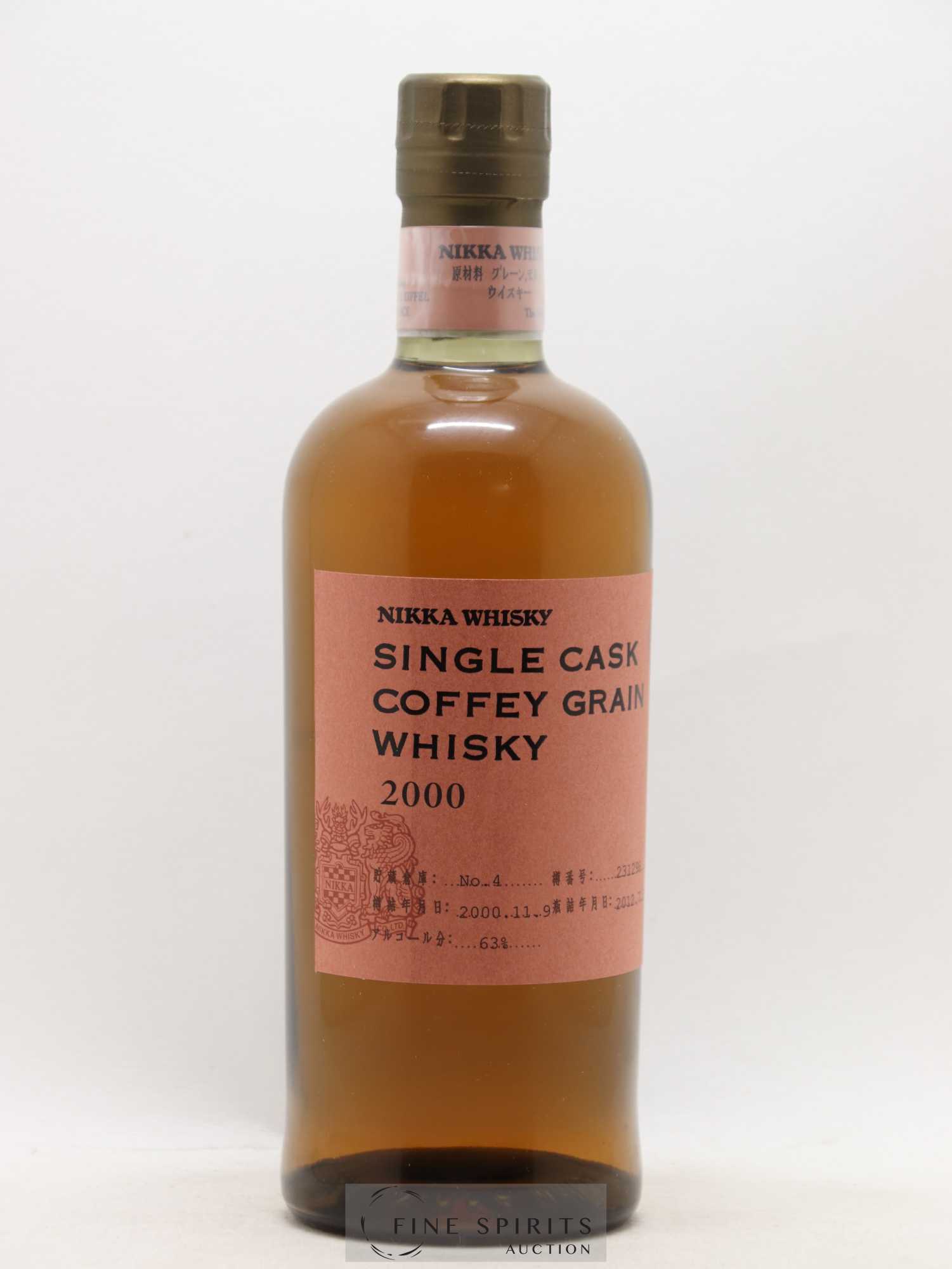 Nikka 2000 Of. Coffey Grain Cask 231298 - bottled 2012 - Lot de 1 bouteille - 1