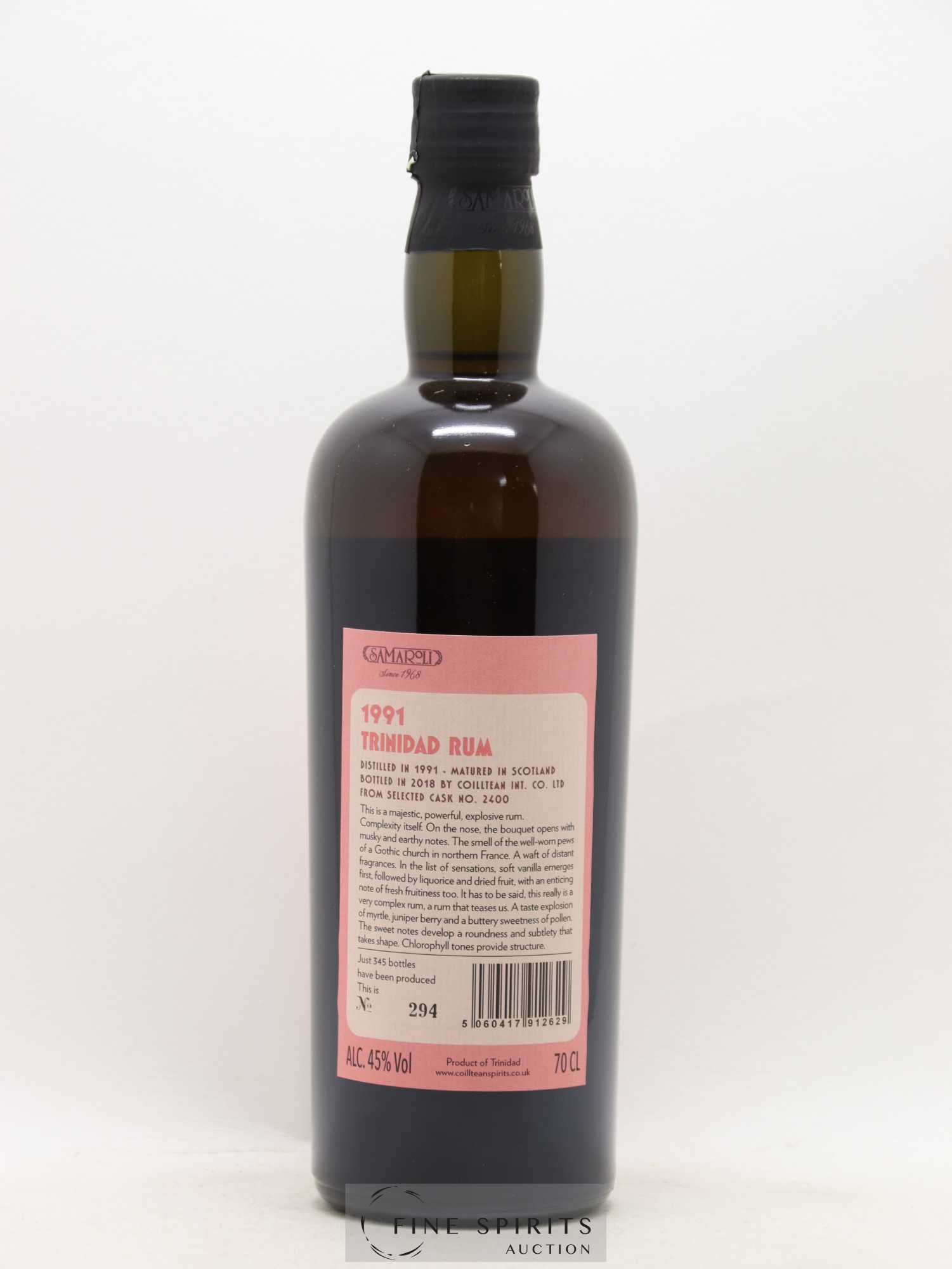 Samaroli 1991 Of. Cask n°2400 - One of 345 - bottled 2018 - Lot de 1 bouteille - 2