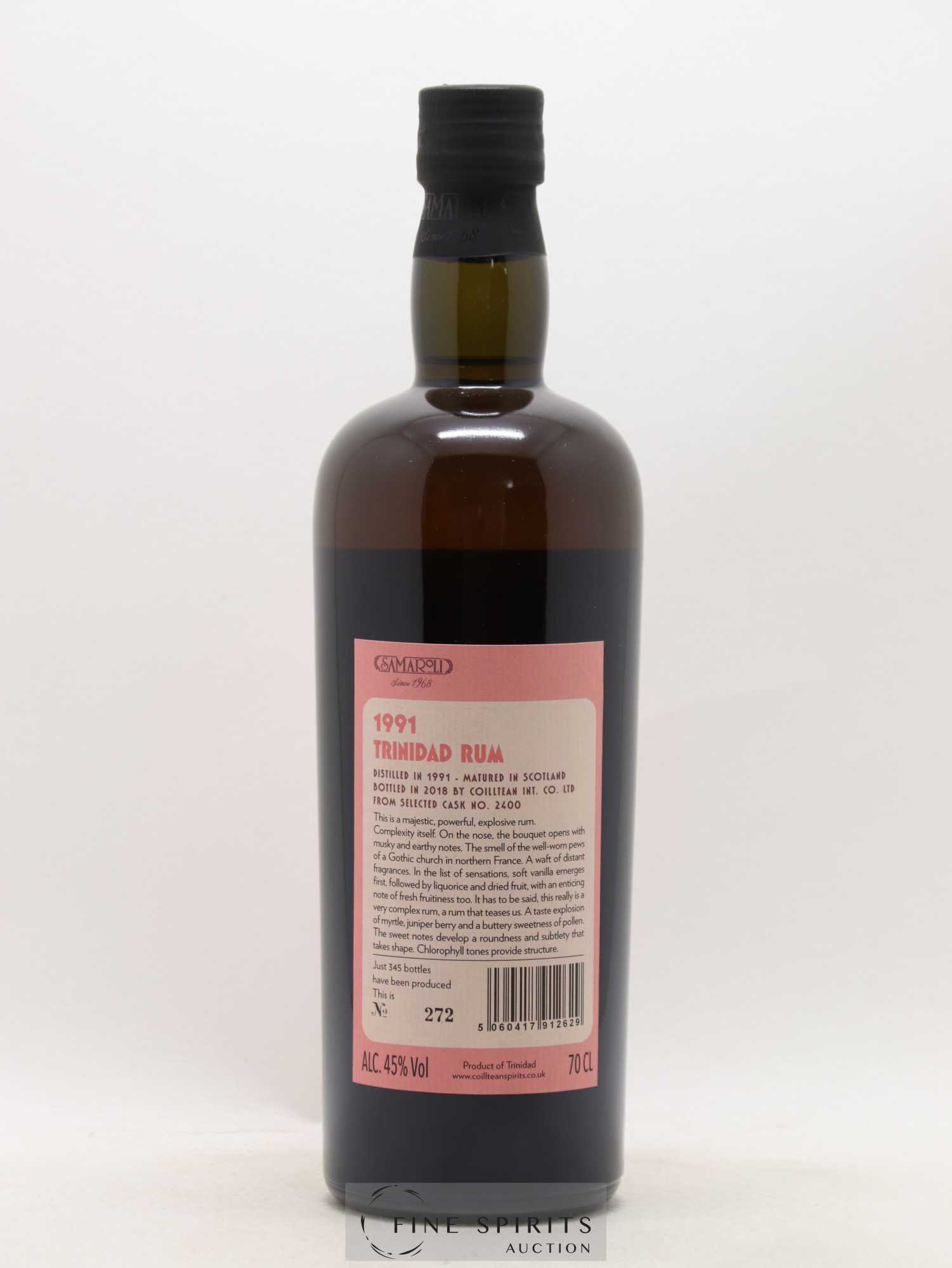 Samaroli 1991 Of. Cask n°2400 - One of 345 - bottled 2018 - Lot de 1 bouteille - 2
