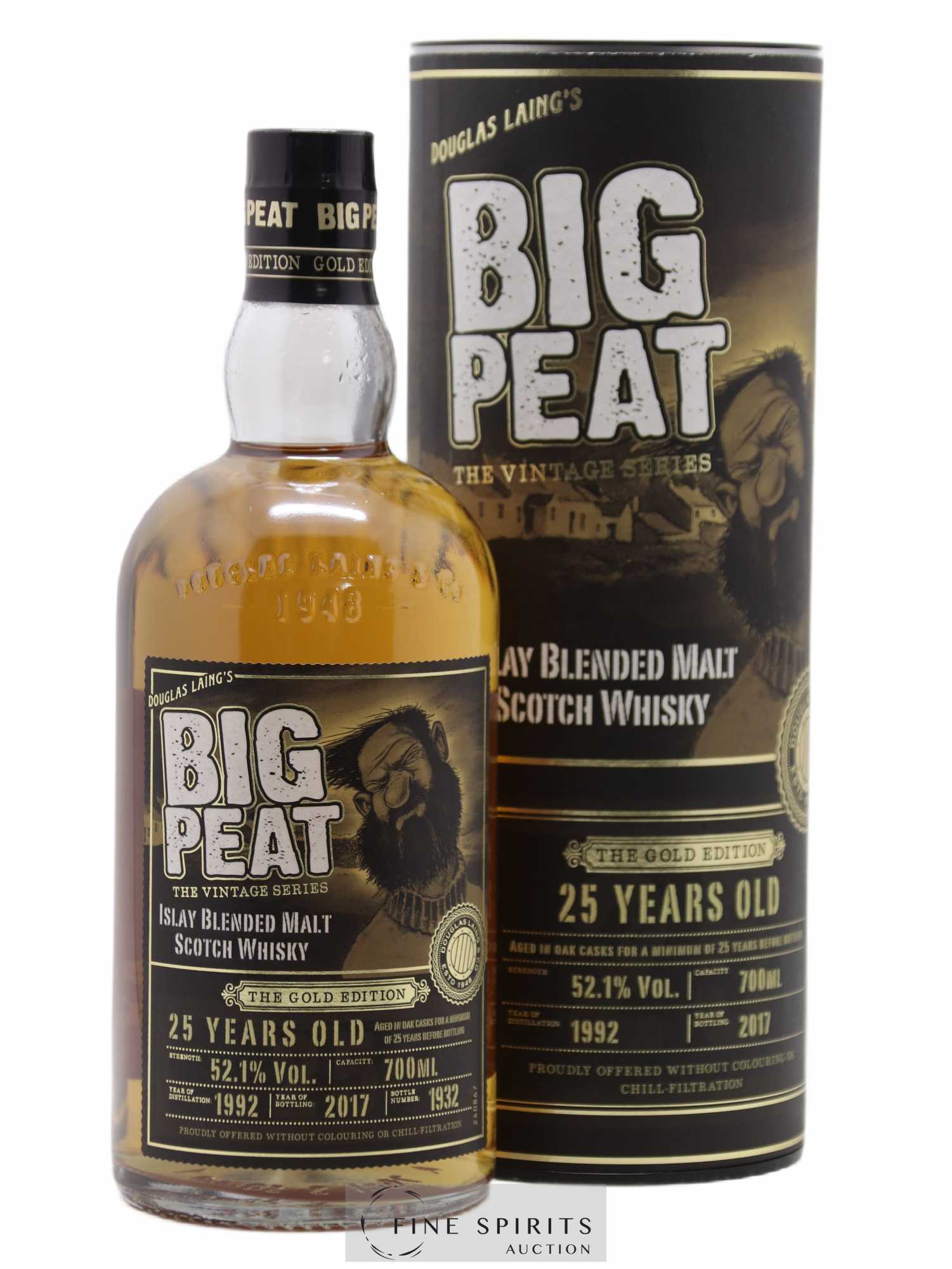 Big Peat 25 years 1992 Douglas Laing The Gold Edition One of 3000 - bottled 2017 The Vintage Series - Lot de 1 bouteille - 0