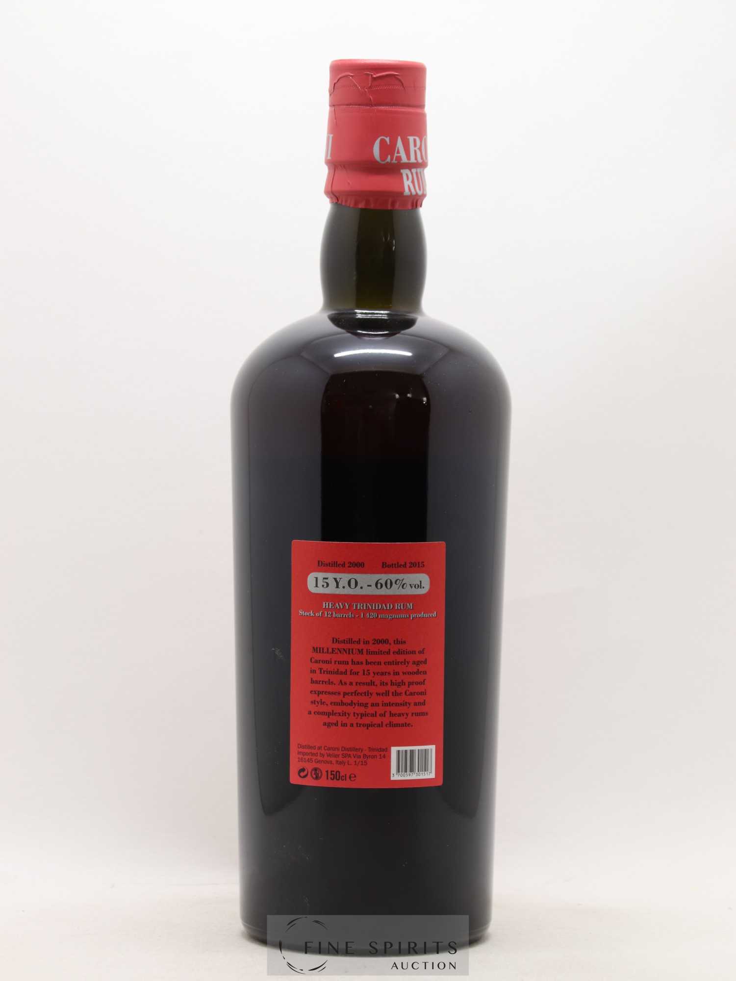 Caroni 15 years 2000 Velier Millennium One of 1420 - bottled 2015 - Lot de 1 bouteille - 2