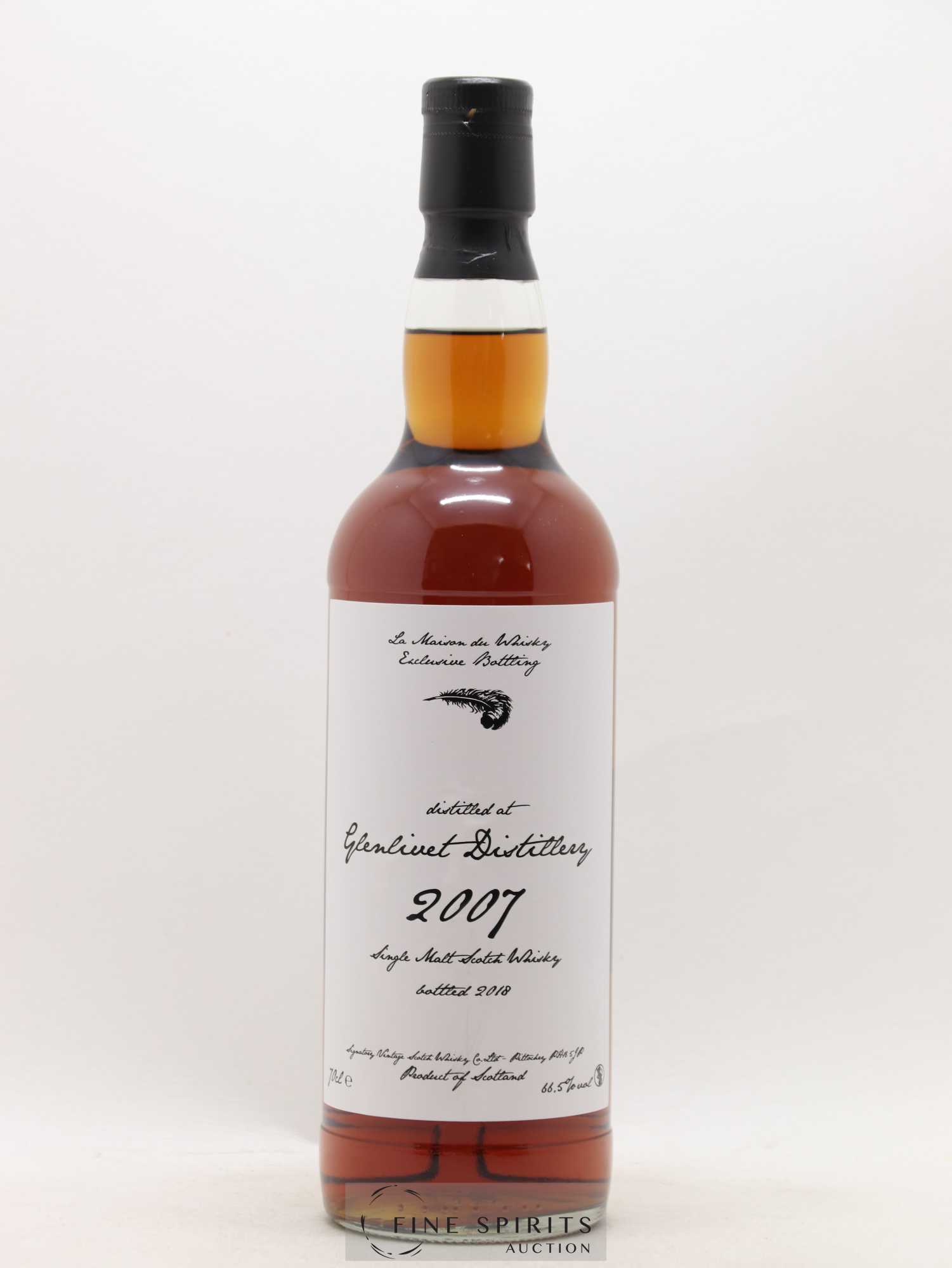Glenlivet 2007 Signatory Vintage Cask n°900186 - One of 309 - bottled 2018 LMDW - Lot de 1 bouteille - 1