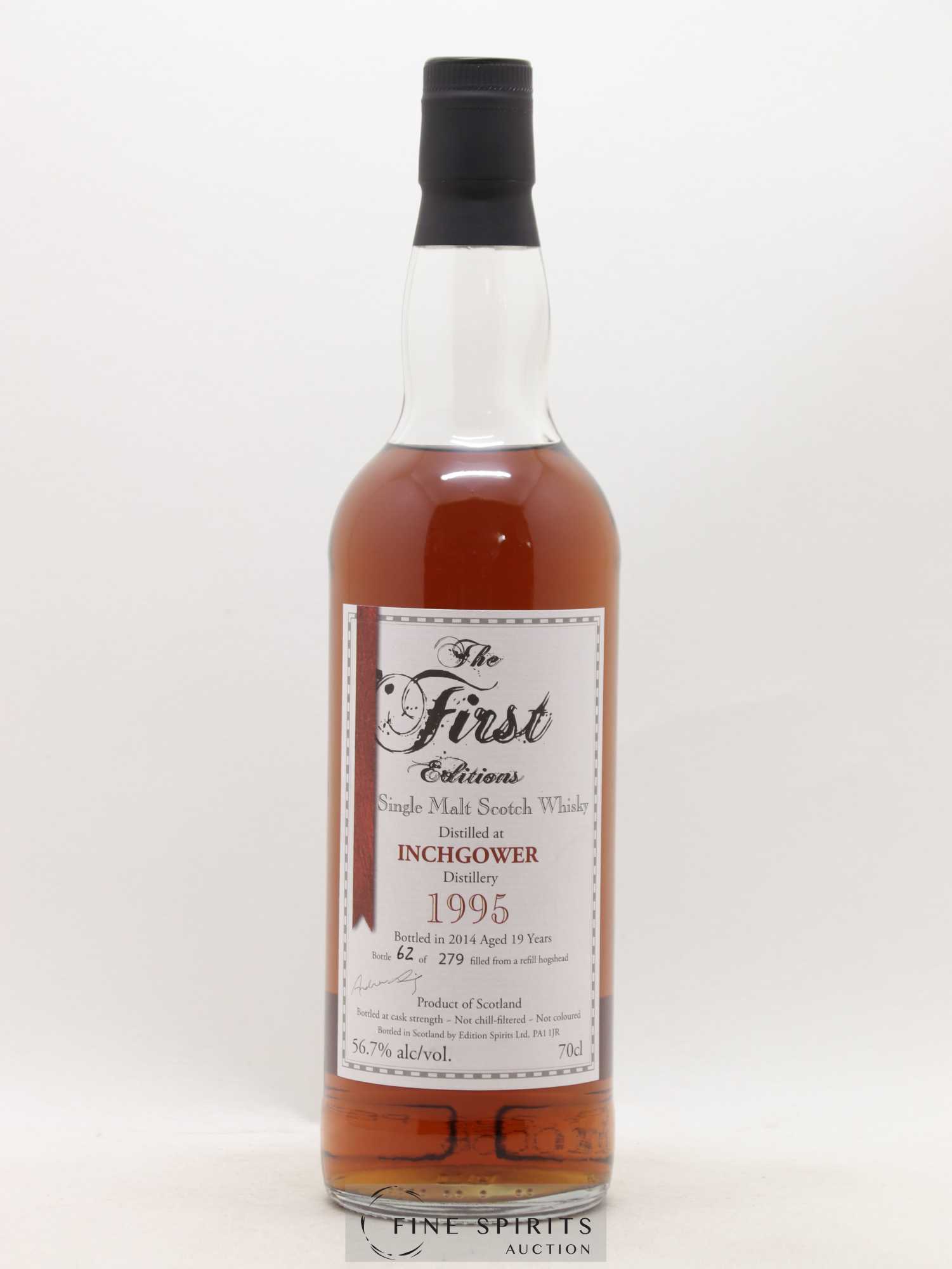 Inchgower 19 years 1995 Edition Spirits One of 279 - bottled 2014 The First Editions - Lot de 1 bouteille - 1