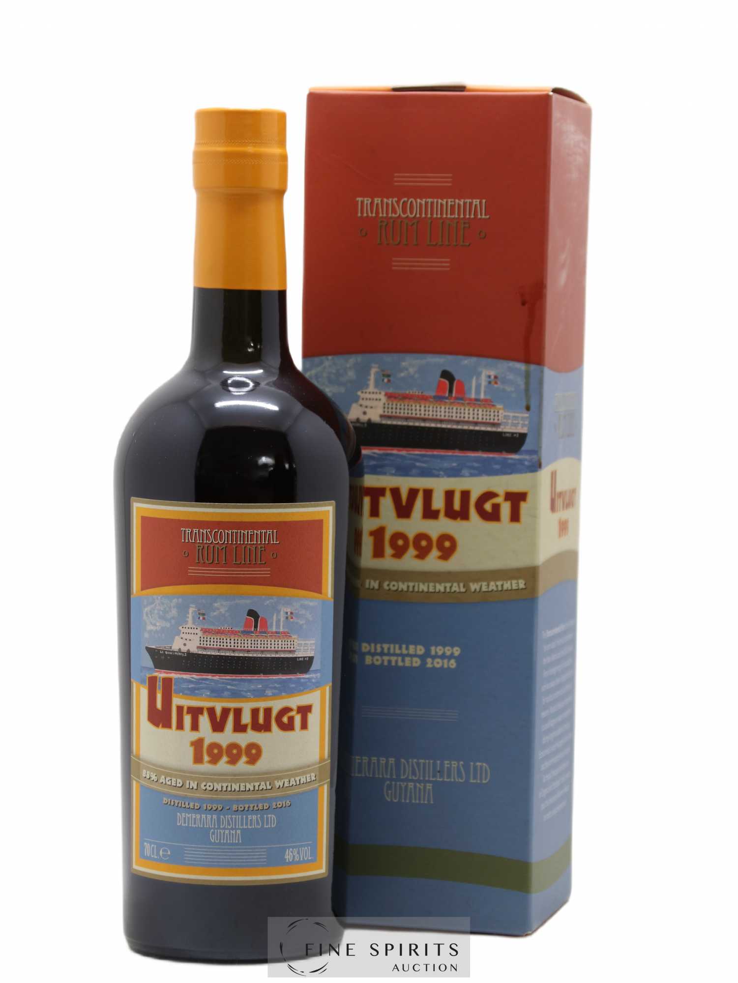 Uitvlugt 17 years 1999 LMDW Line n°3 - bottled 2016 Transcontinental Rum Line - Lot de 1 bouteille - 0