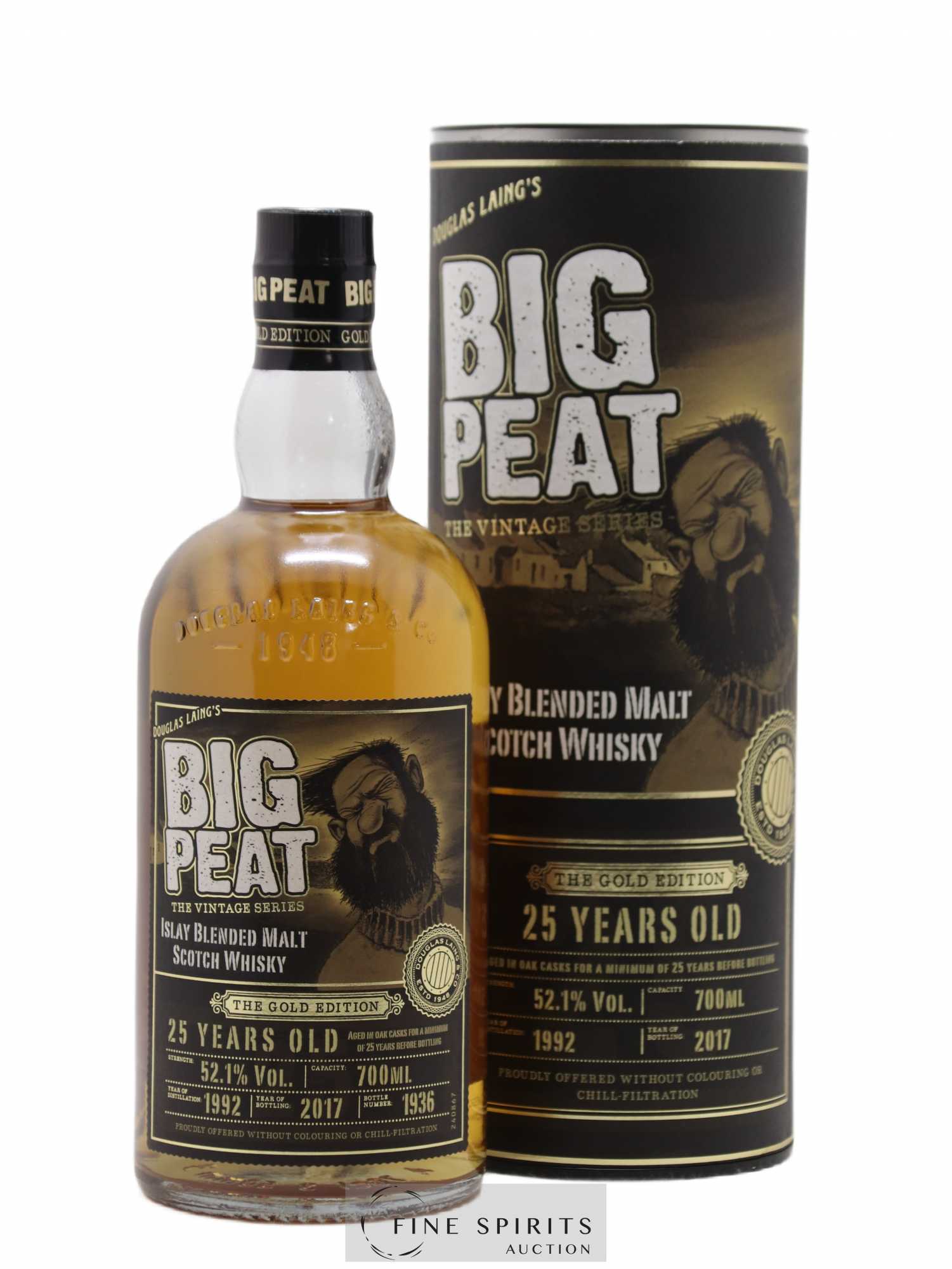 Big Peat 25 years 1992 Douglas Laing The Gold Edition One of 3000 - bottled 2017 The Vintage Series - Lot de 1 bouteille - 0