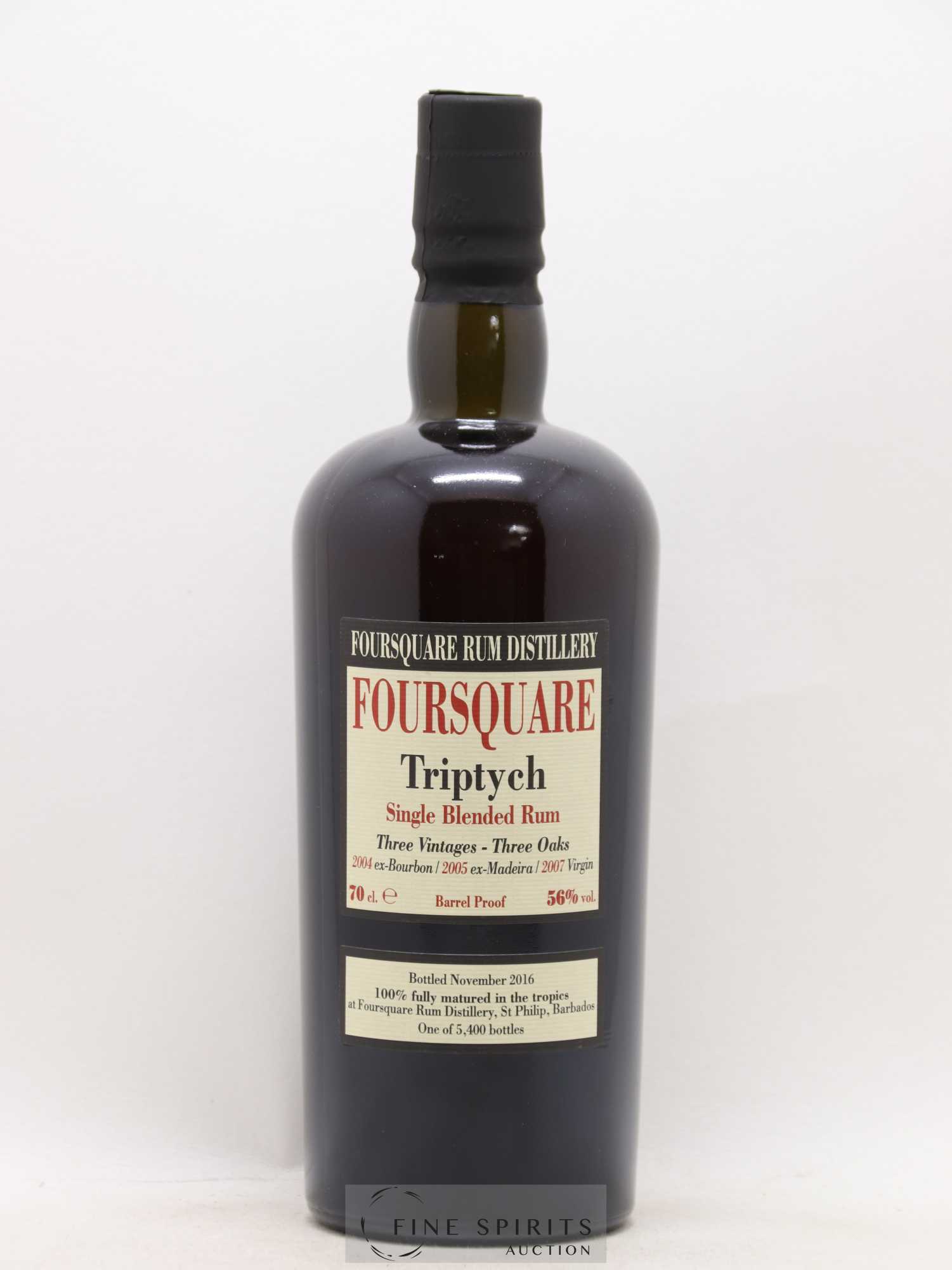 Foursquare Velier Triptych One of 5400 - bottled 2016 - Lot de 1 bouteille - 1