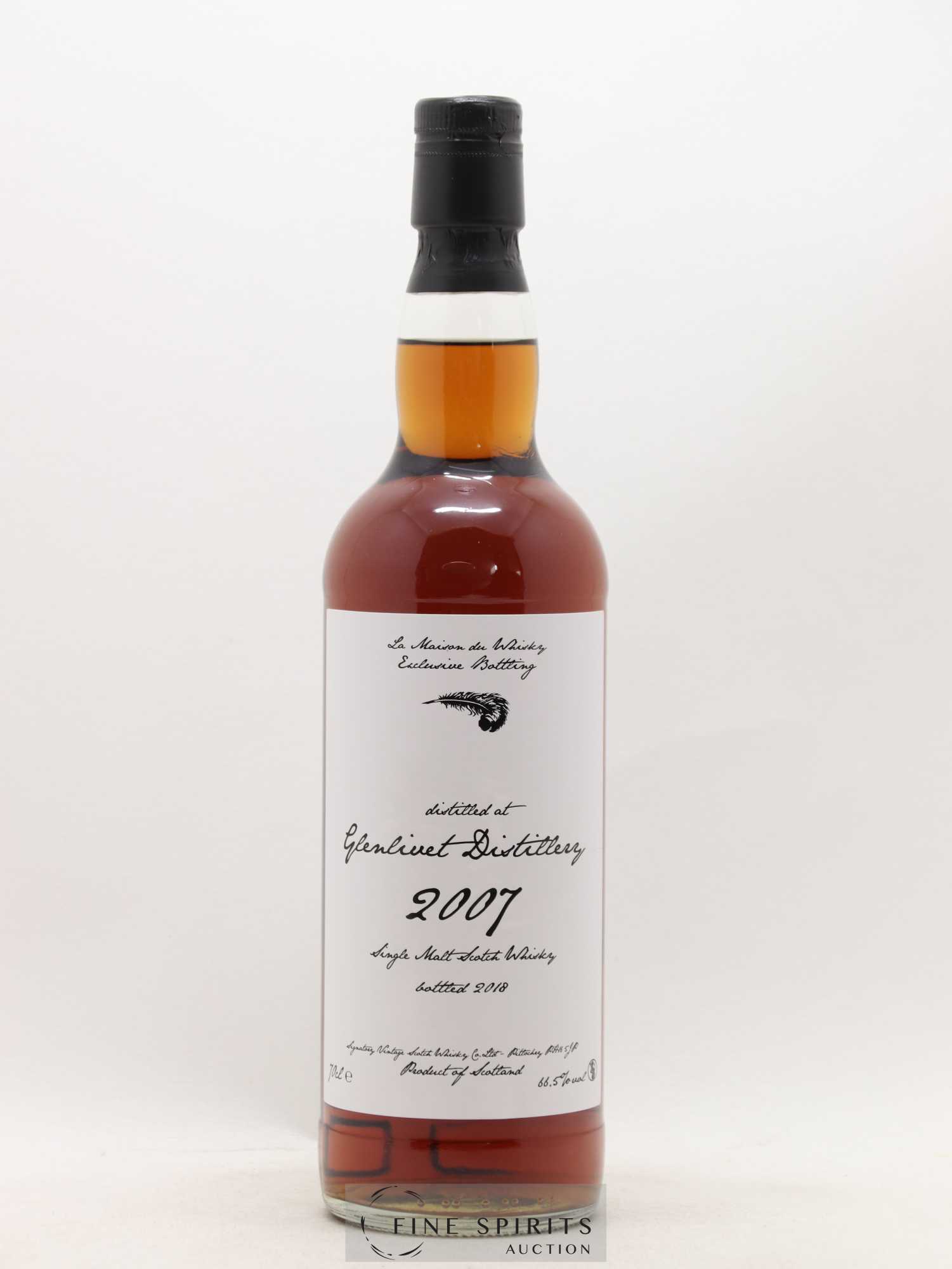 Glenlivet 2007 Signatory Vintage Cask n°900186 - One of 309 - bottled 2018 LMDW - Lot de 1 bouteille - 1