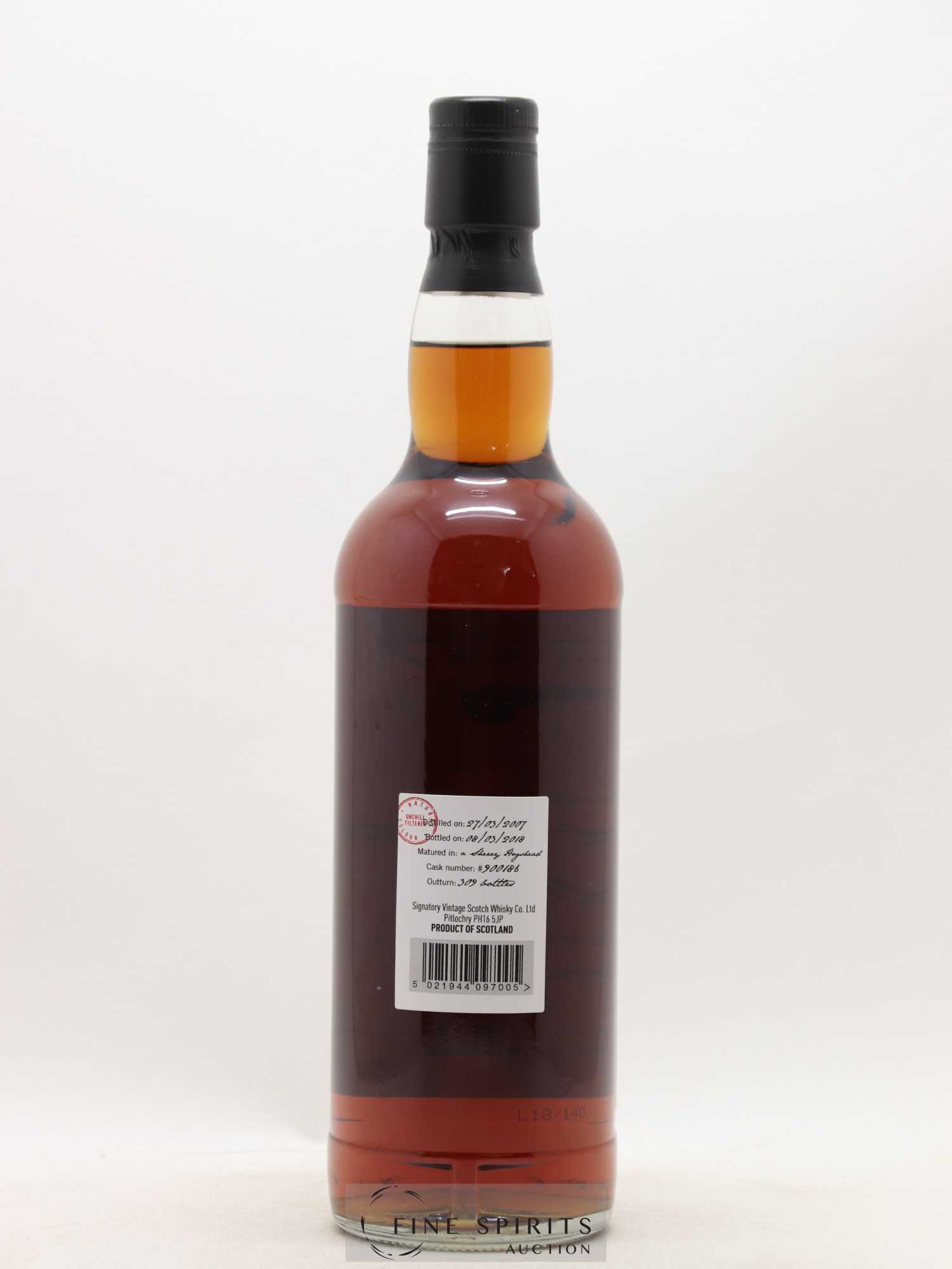 Glenlivet 2007 Signatory Vintage Cask n°900186 - One of 309 - bottled 2018 LMDW - Lot de 1 bouteille - 2